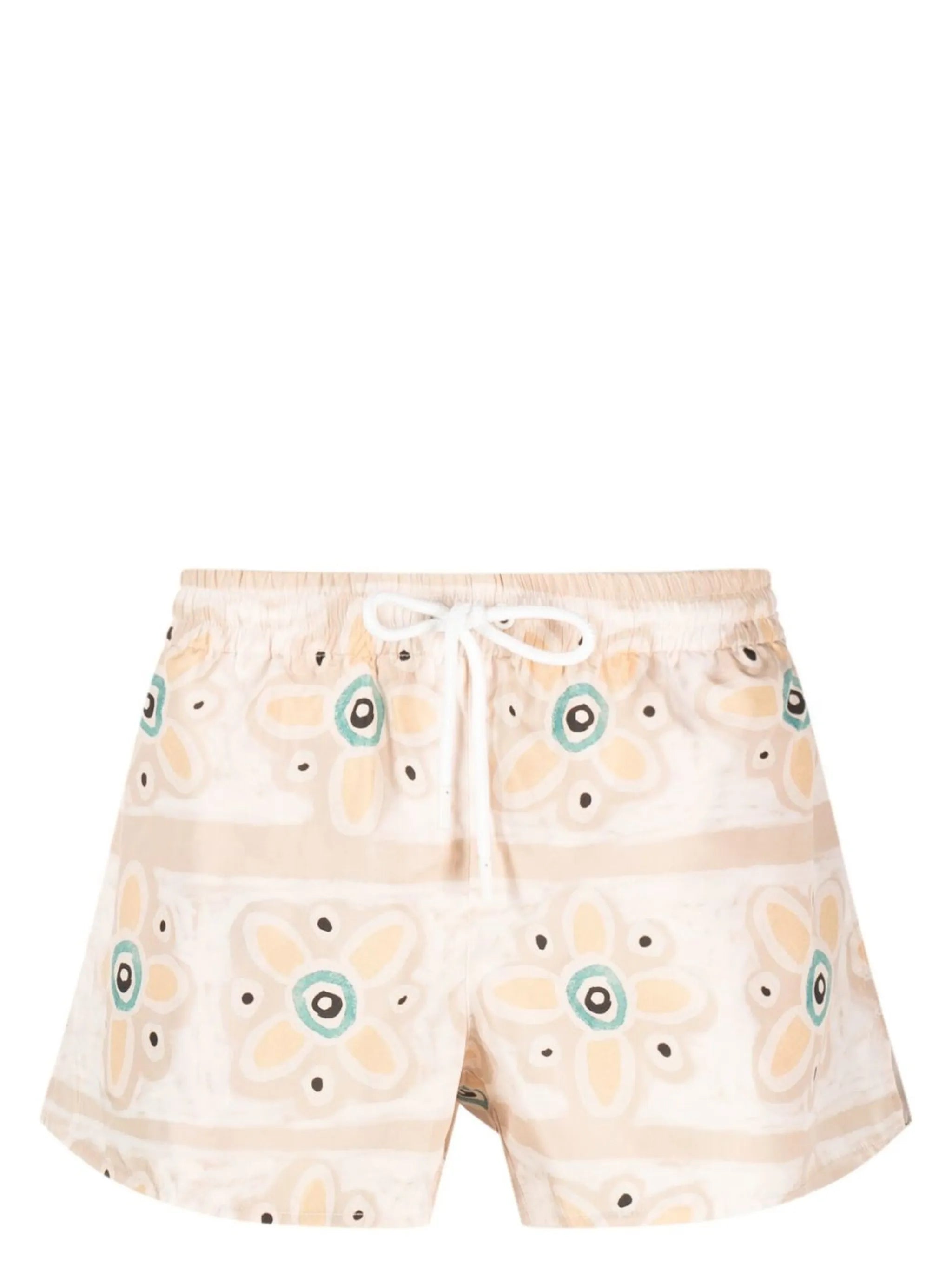 floral-print swim shorts