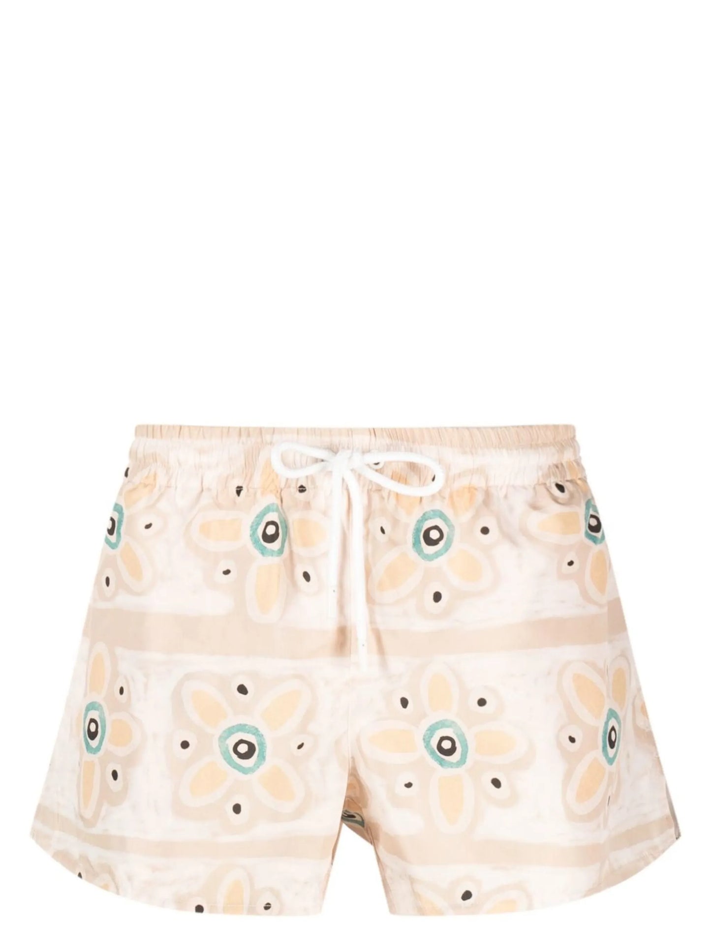 floral-print swim shorts