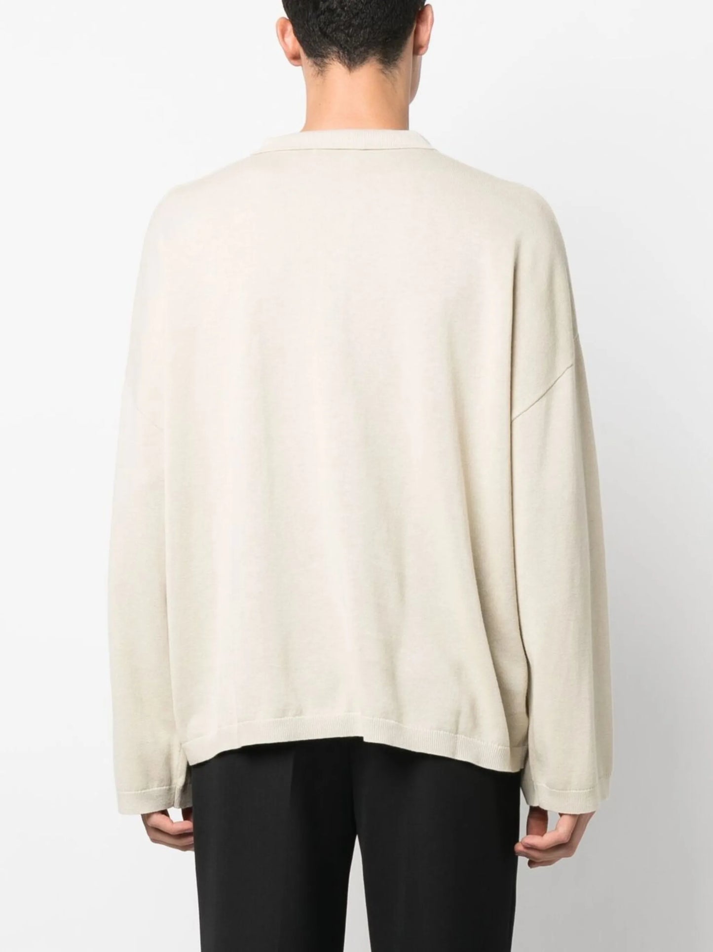 long-sleeved pocket polo shirt