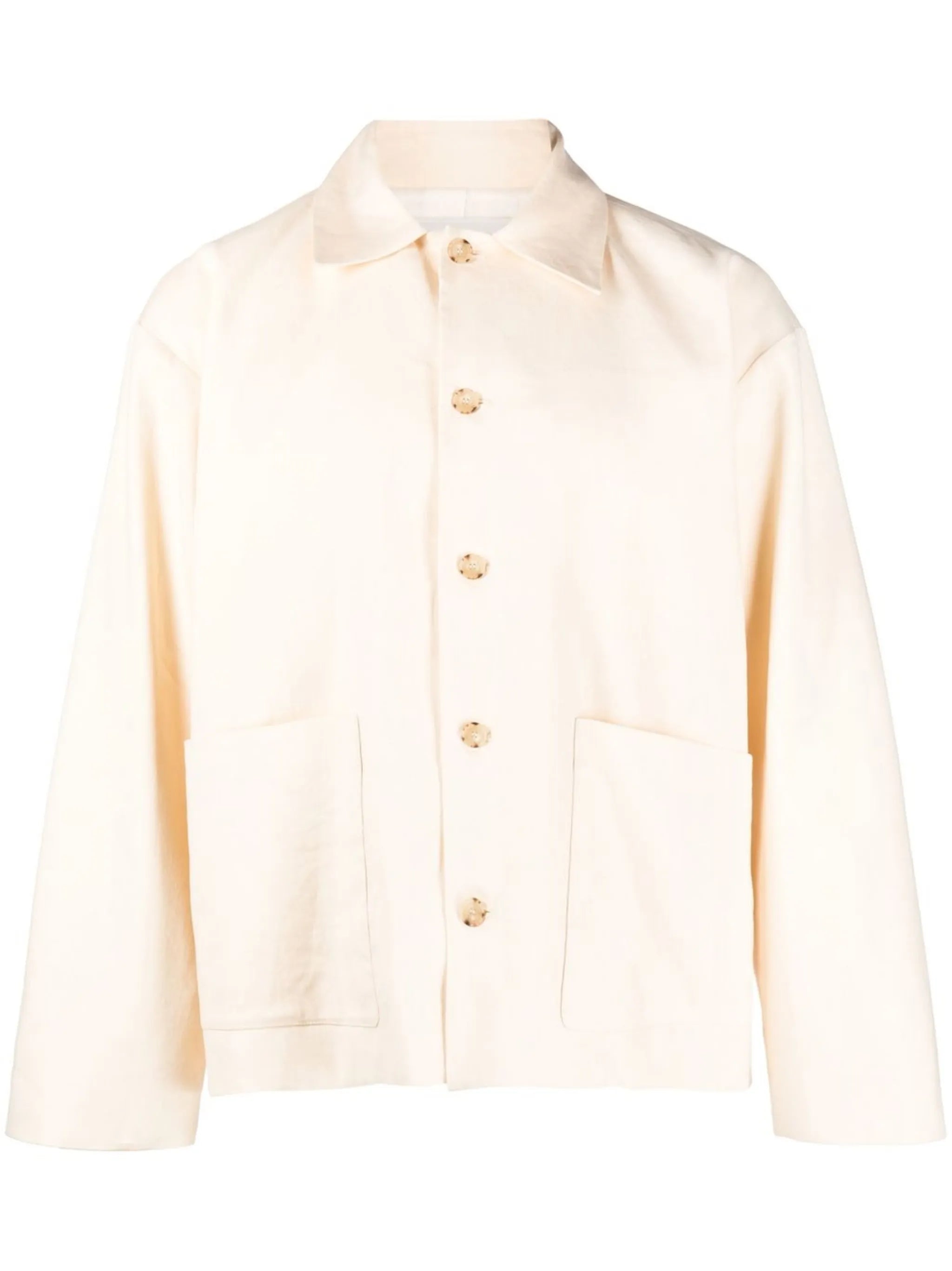 patch pocket linen jacket