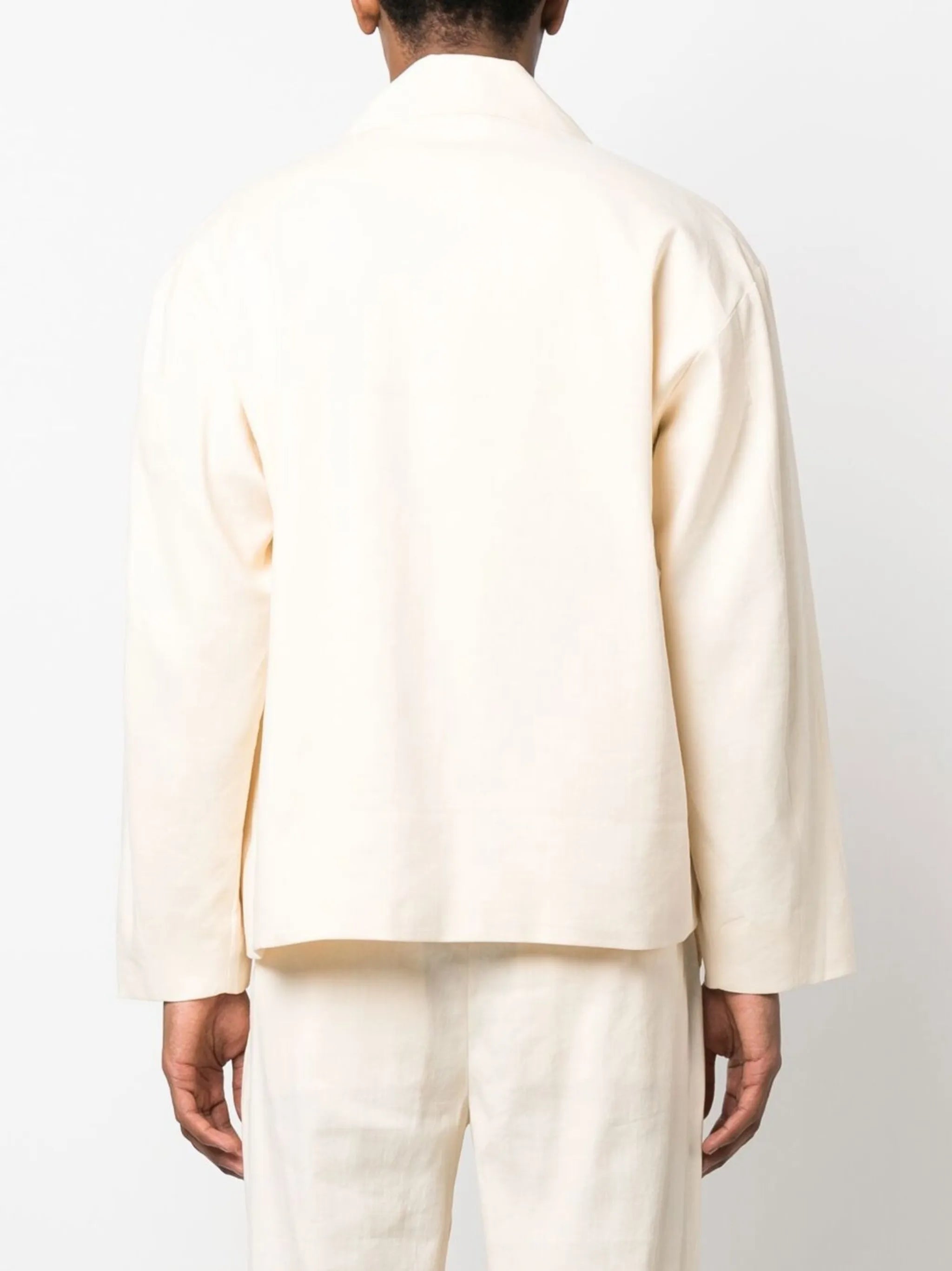 patch pocket linen jacket