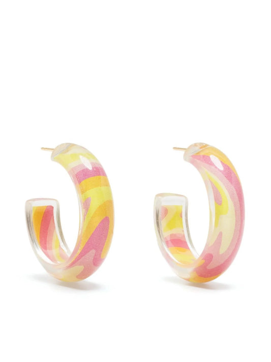 small Trippy Jelly hoop earrings