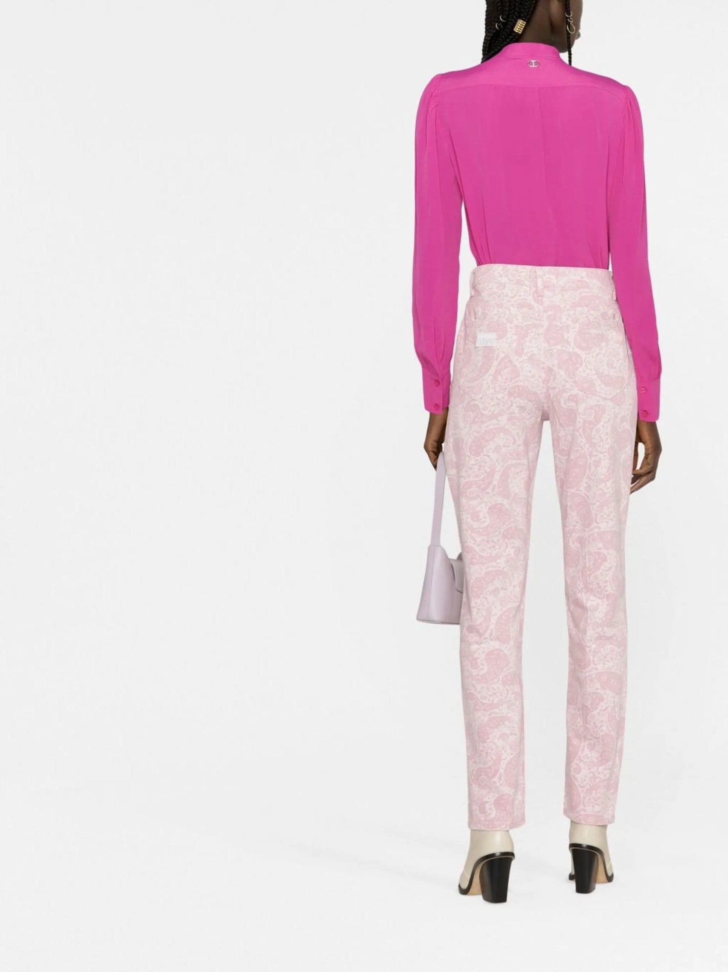 paisley-print jeans