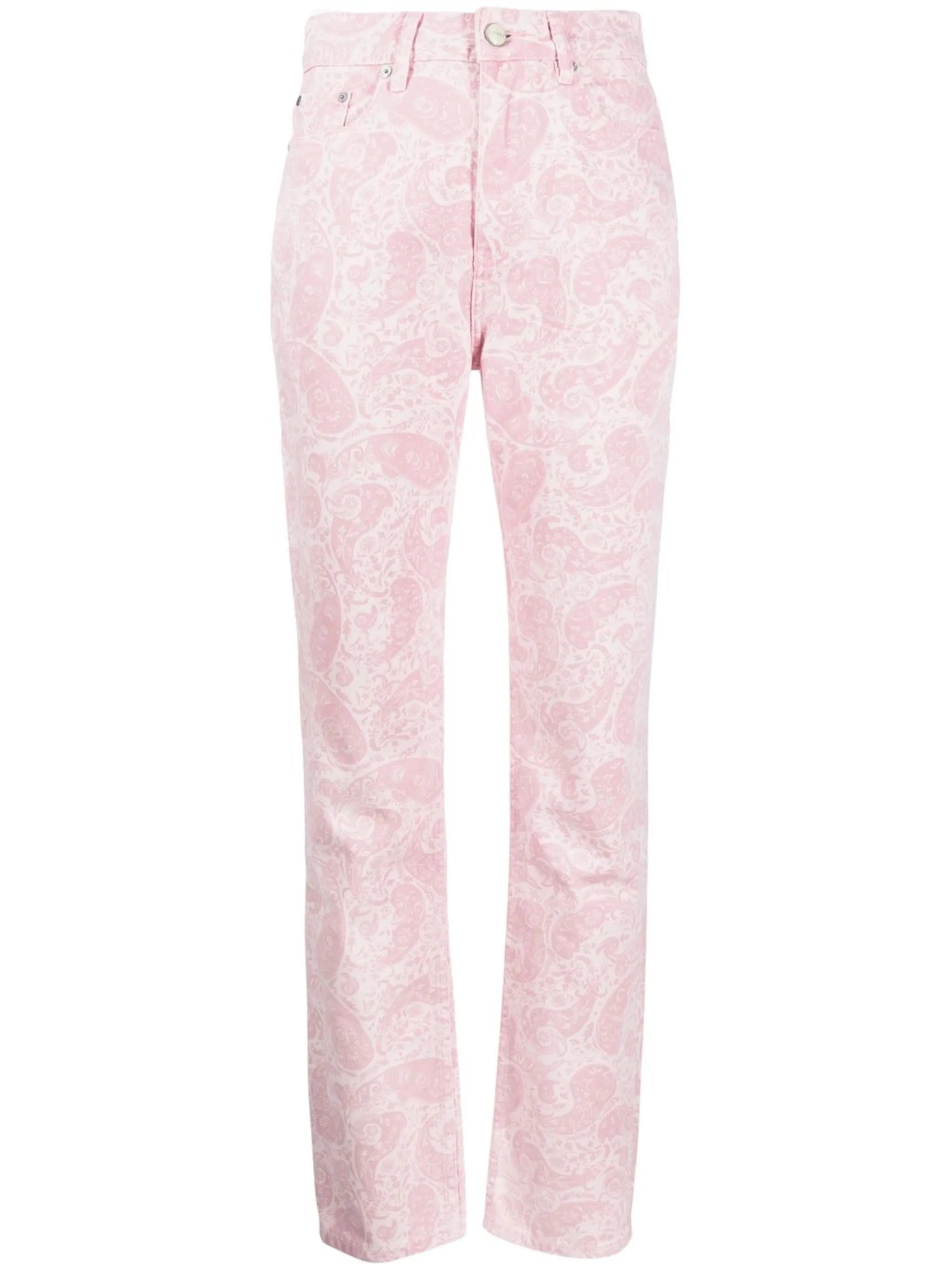 paisley-print jeans