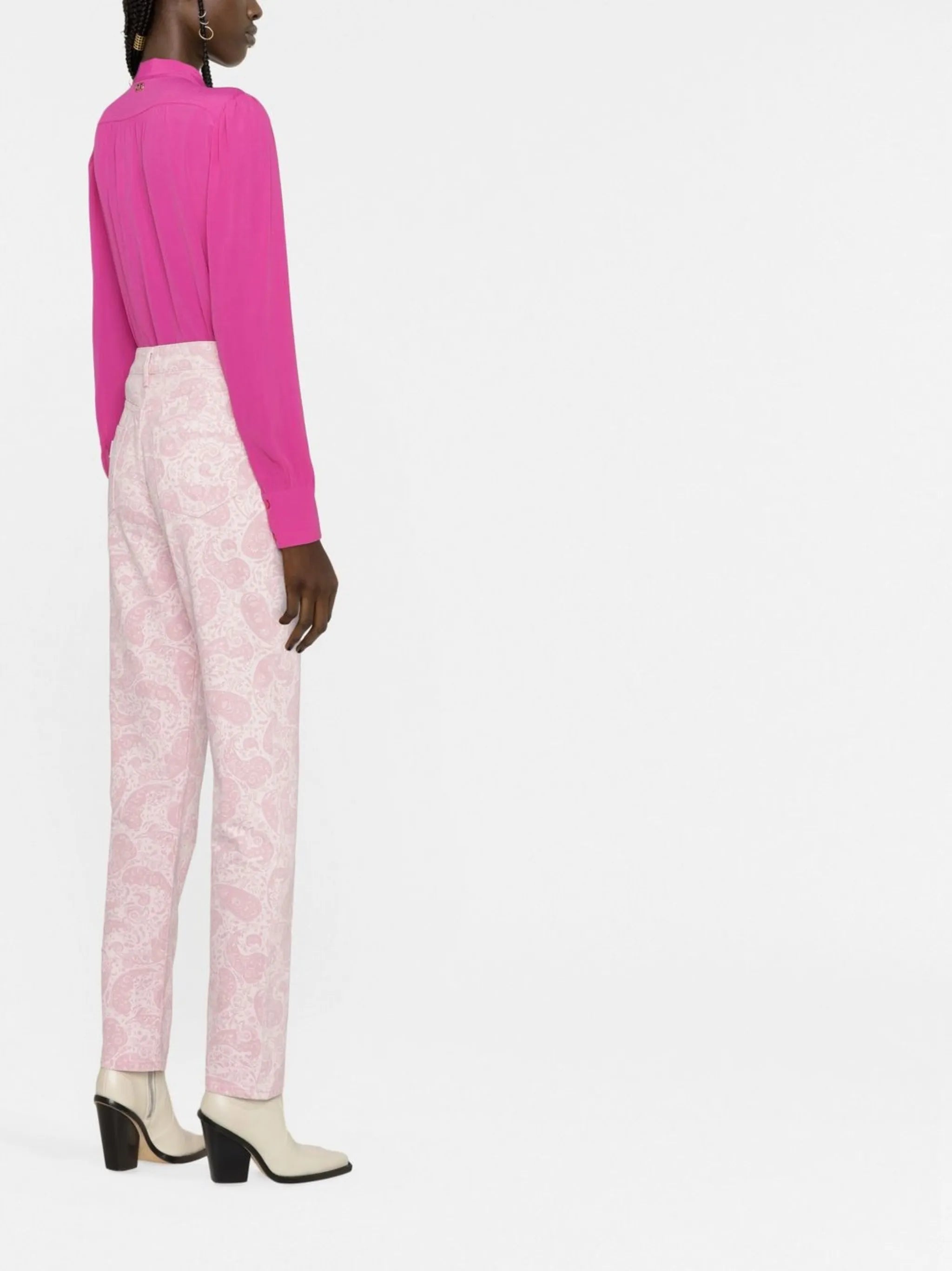 paisley-print jeans