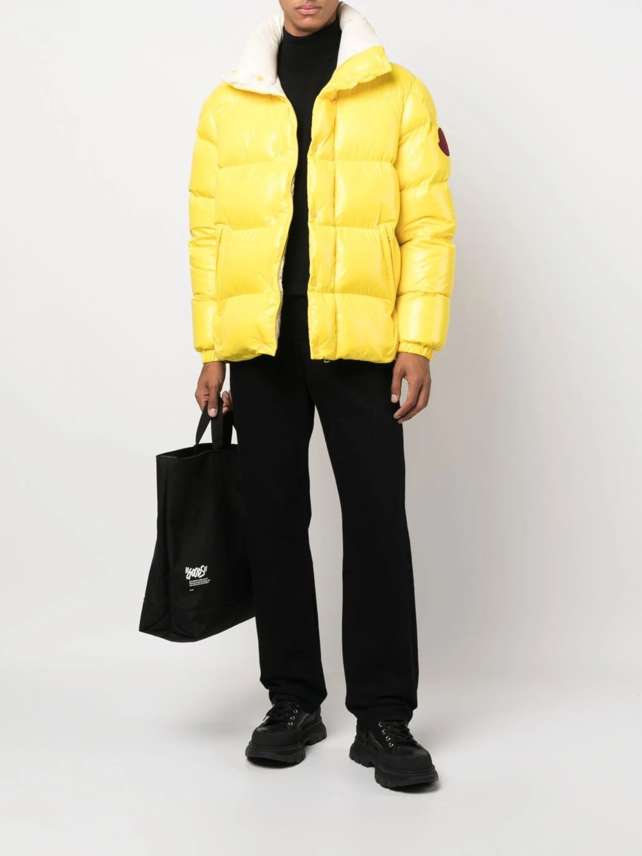 high-neck padded jacket
