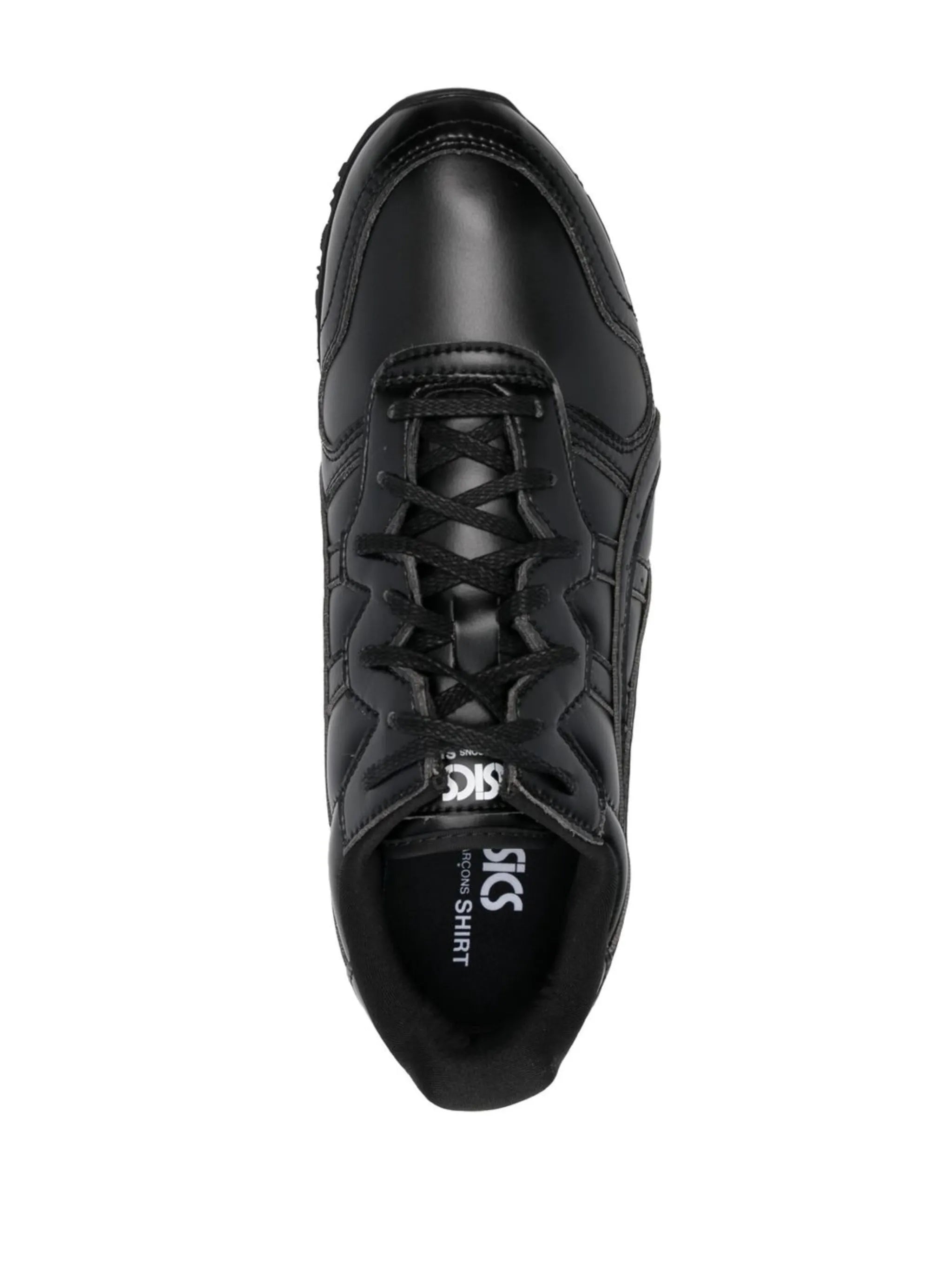 leather low-top sneakers