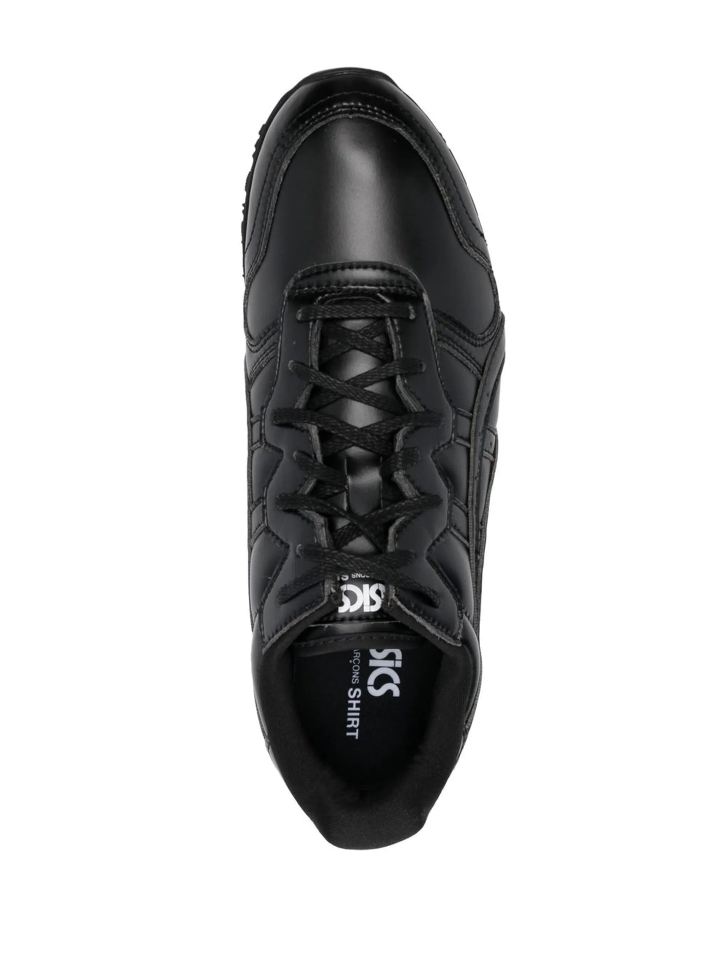 leather low-top sneakers