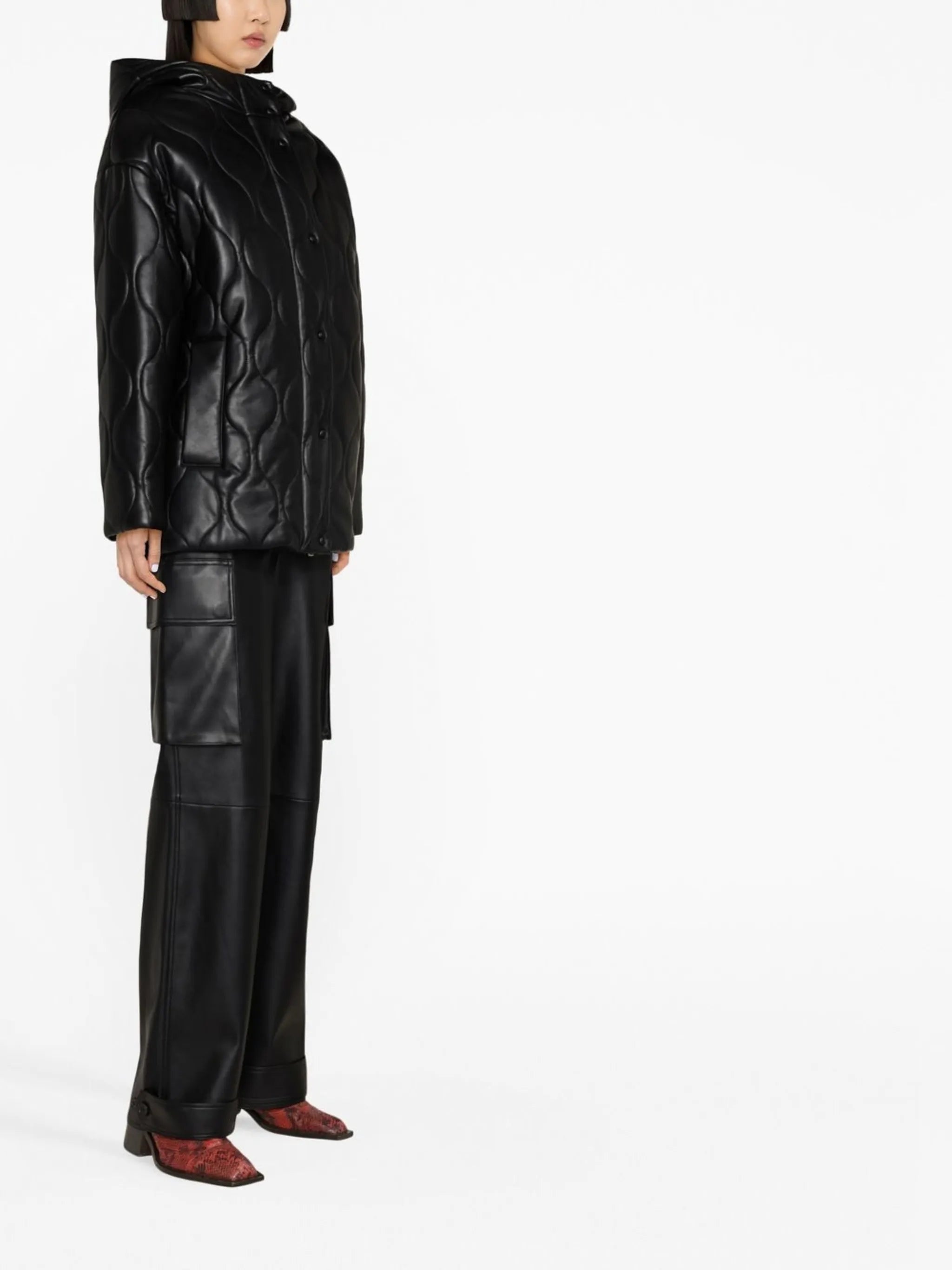 Everlee quilted faux-leather jacket