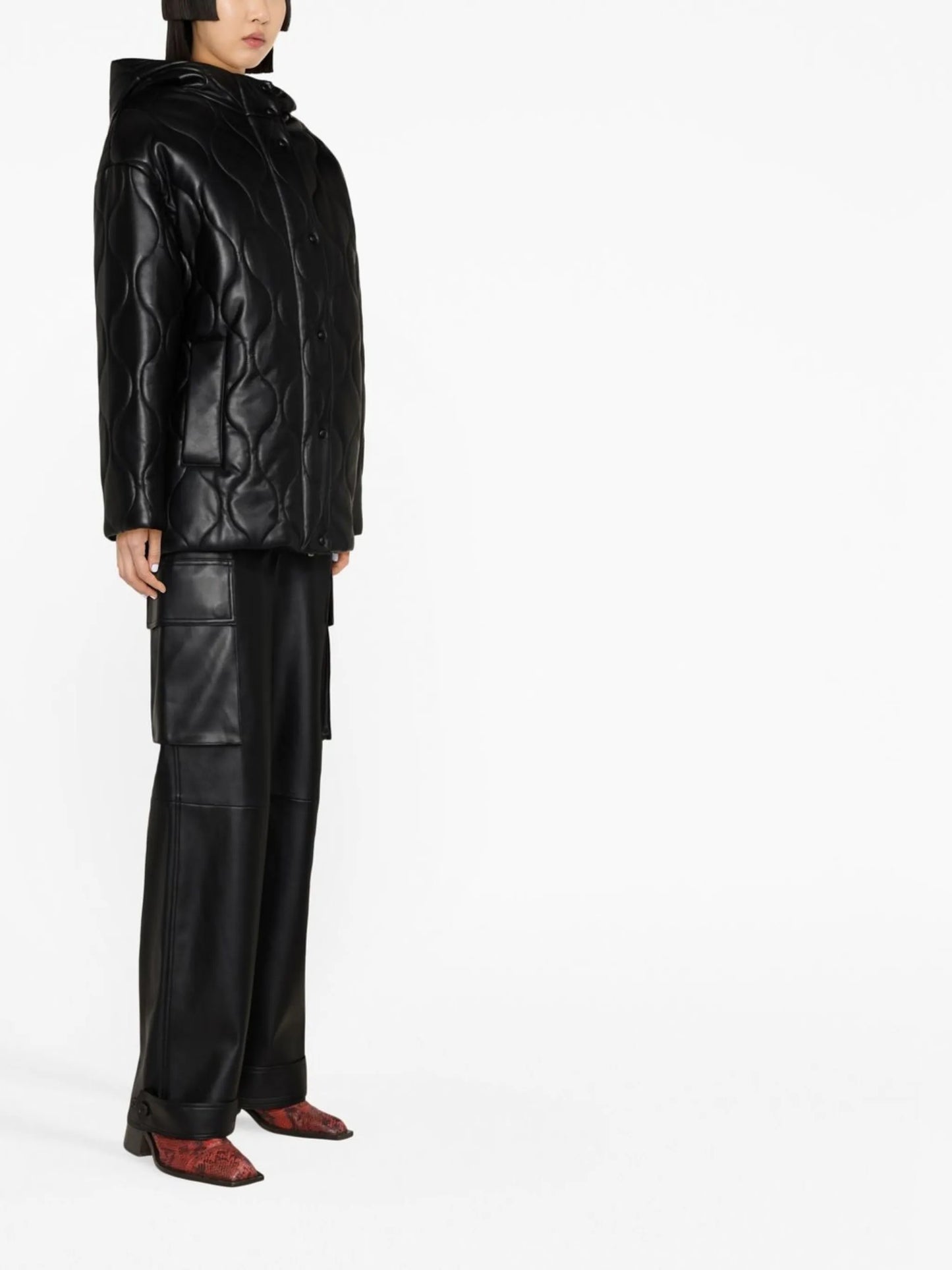 Everlee quilted faux-leather jacket