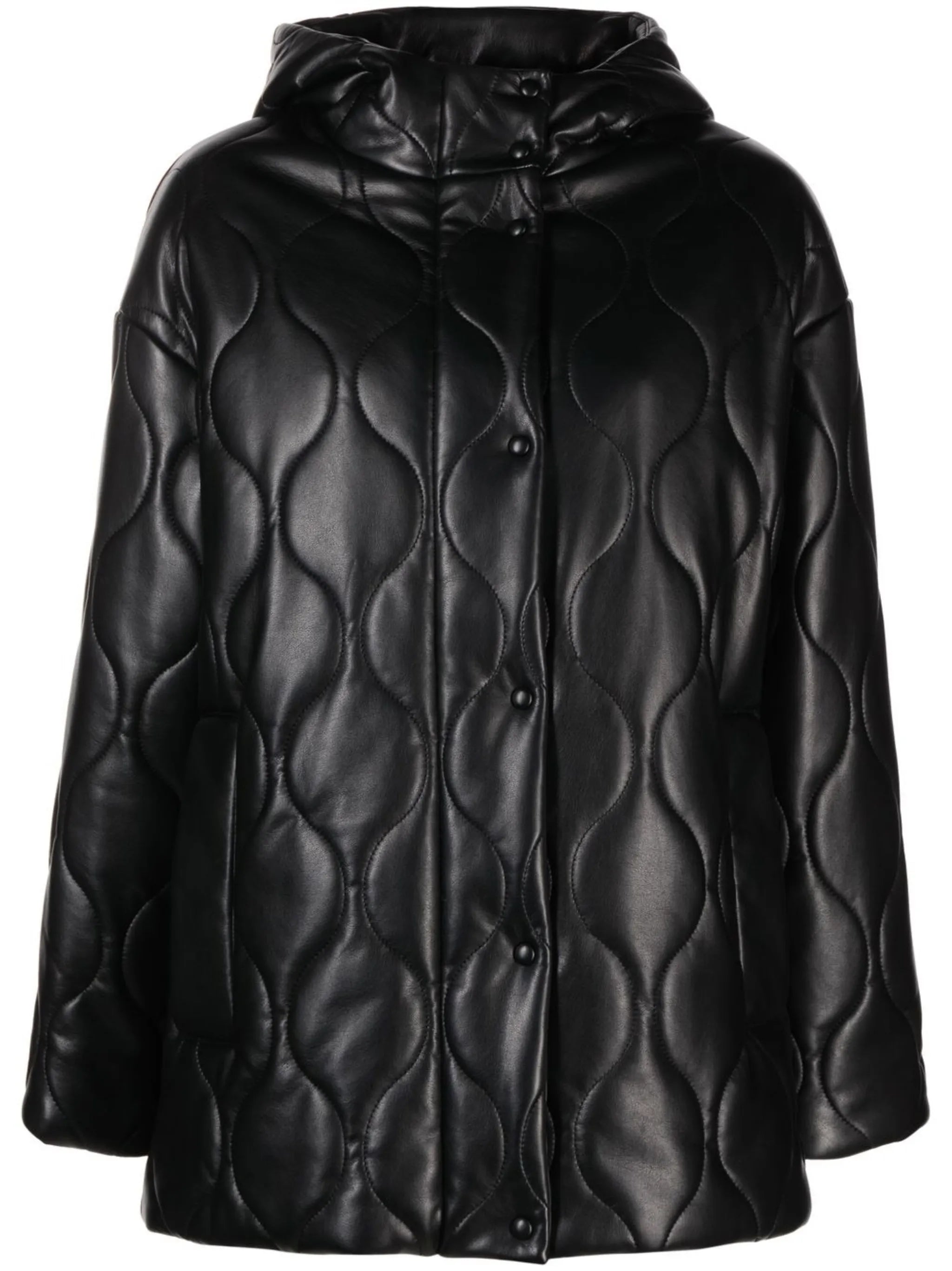 Everlee quilted faux-leather jacket