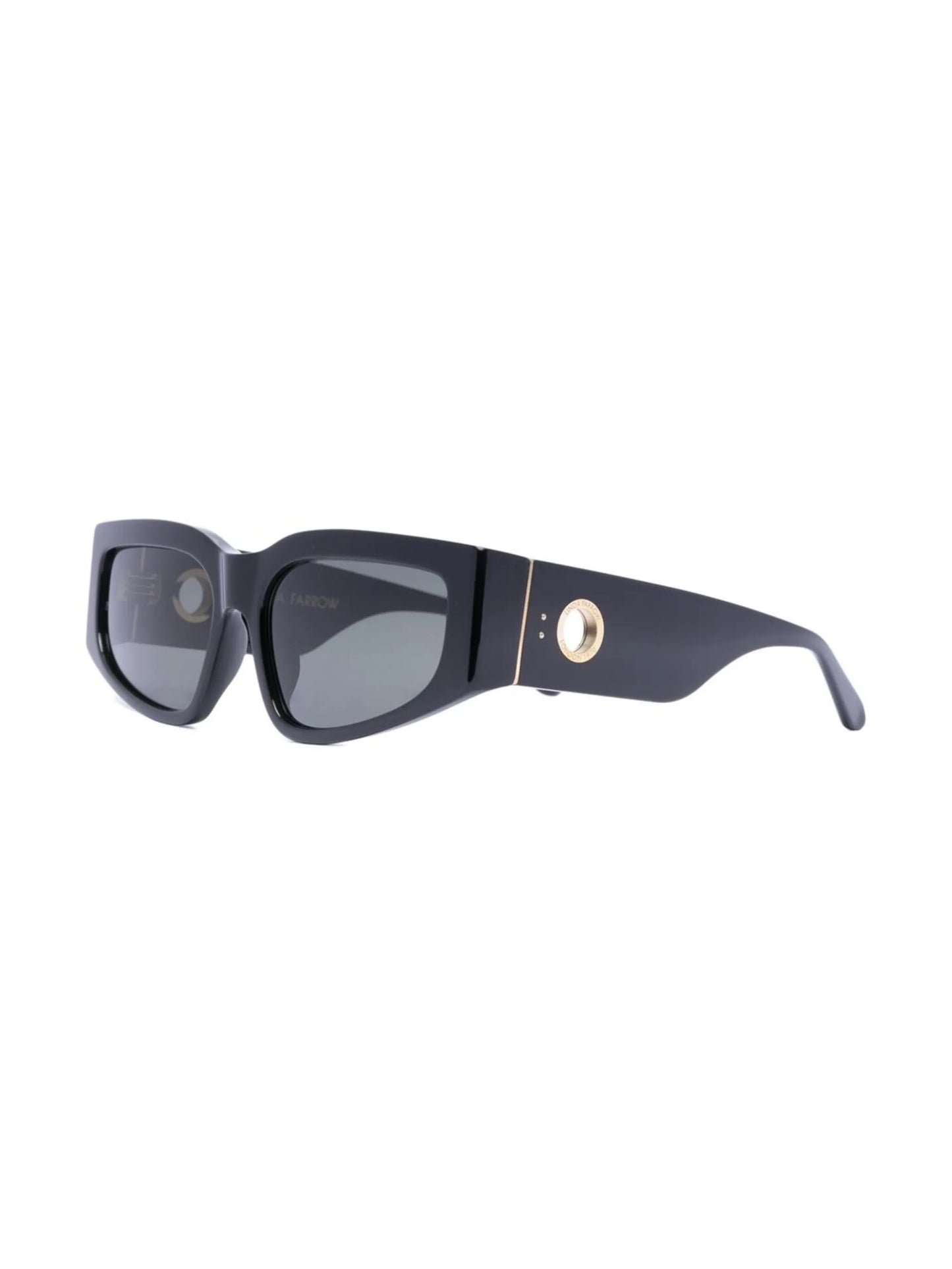 rectangle-frame tinted sunglasses