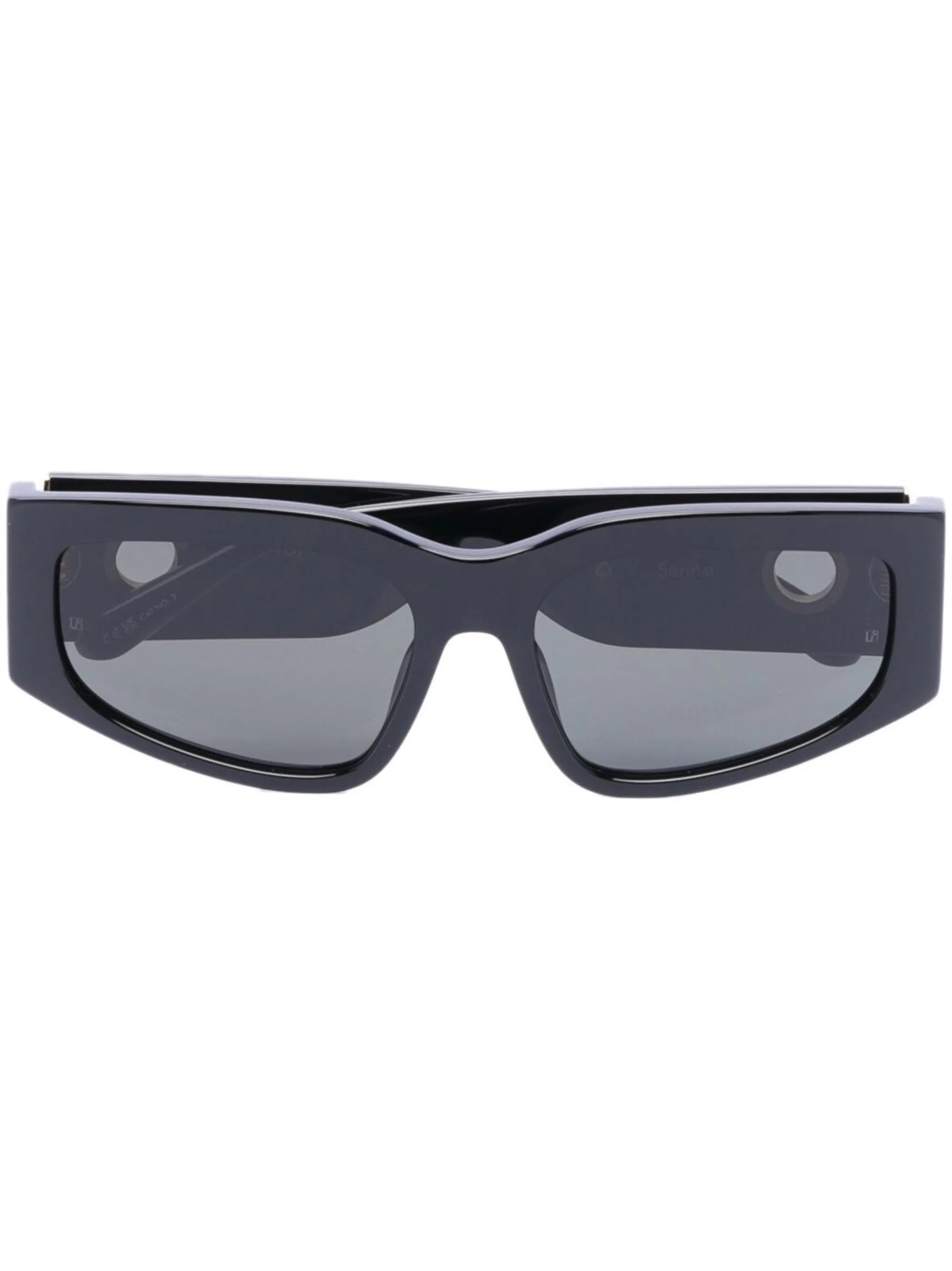 rectangle-frame tinted sunglasses