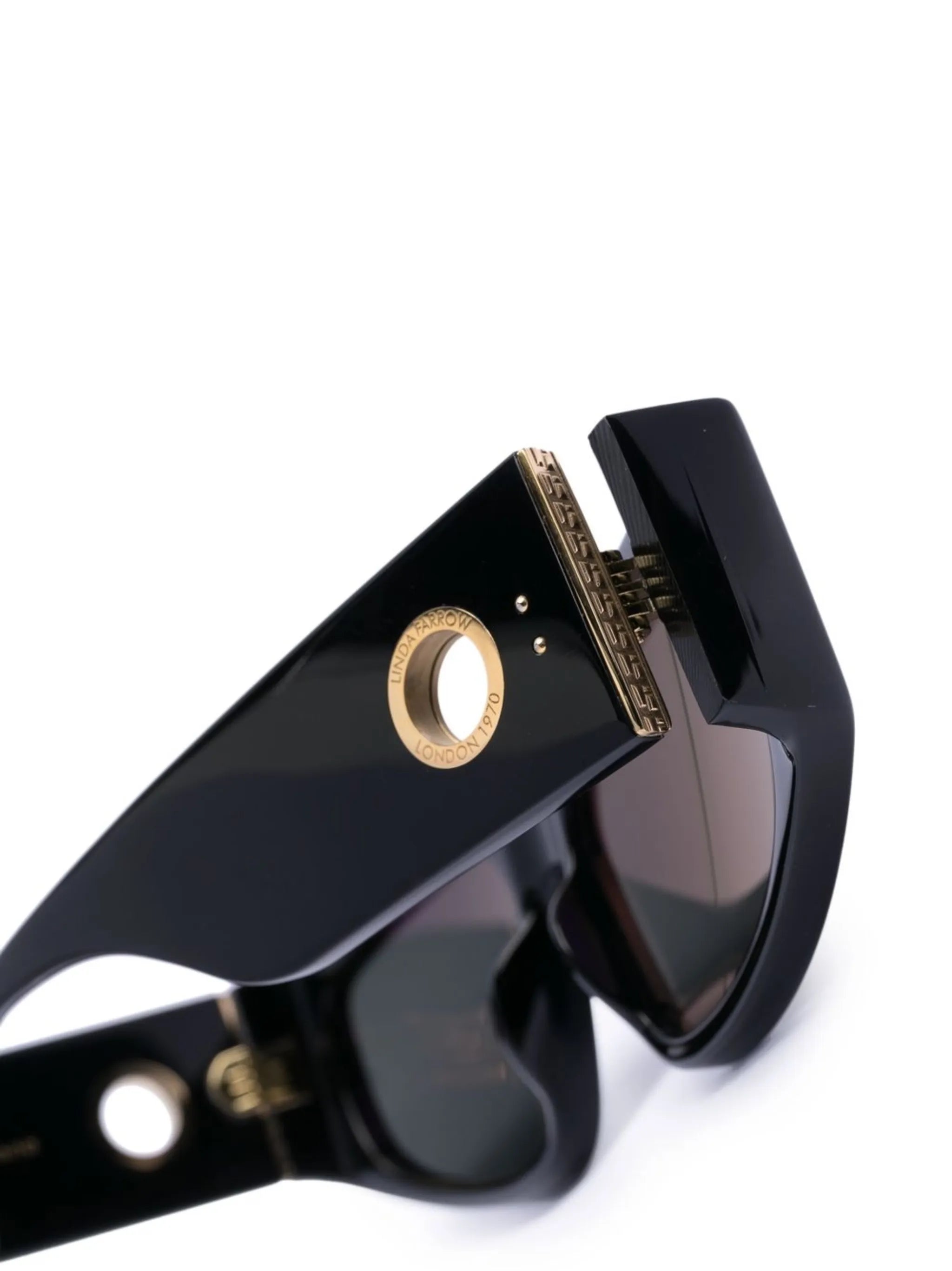 rectangle-frame tinted sunglasses