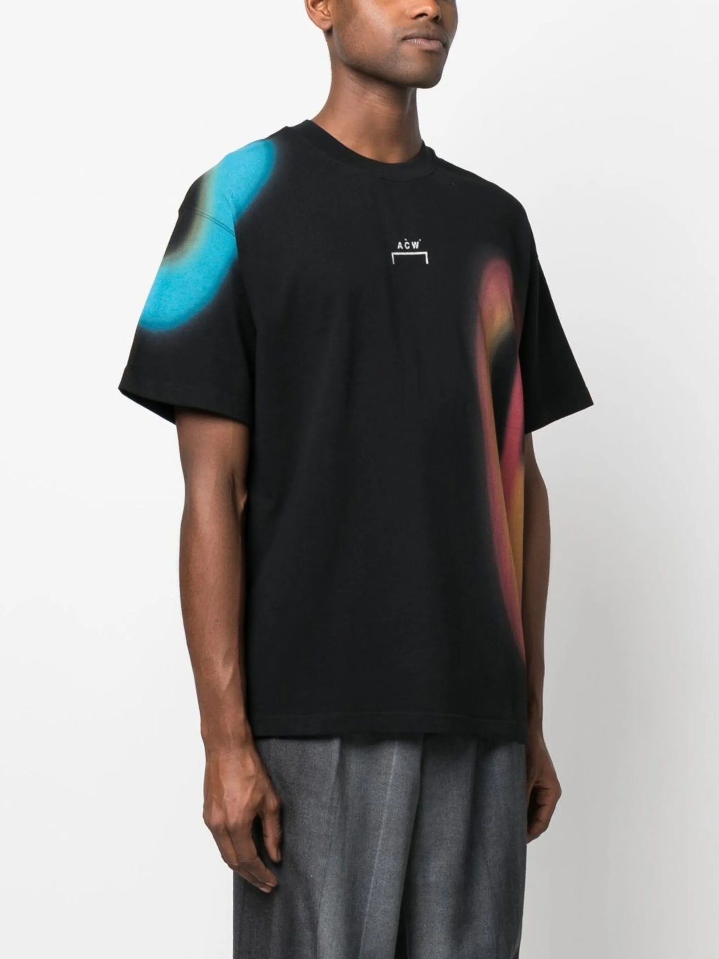 Hypergraphic crew neck T-shirt