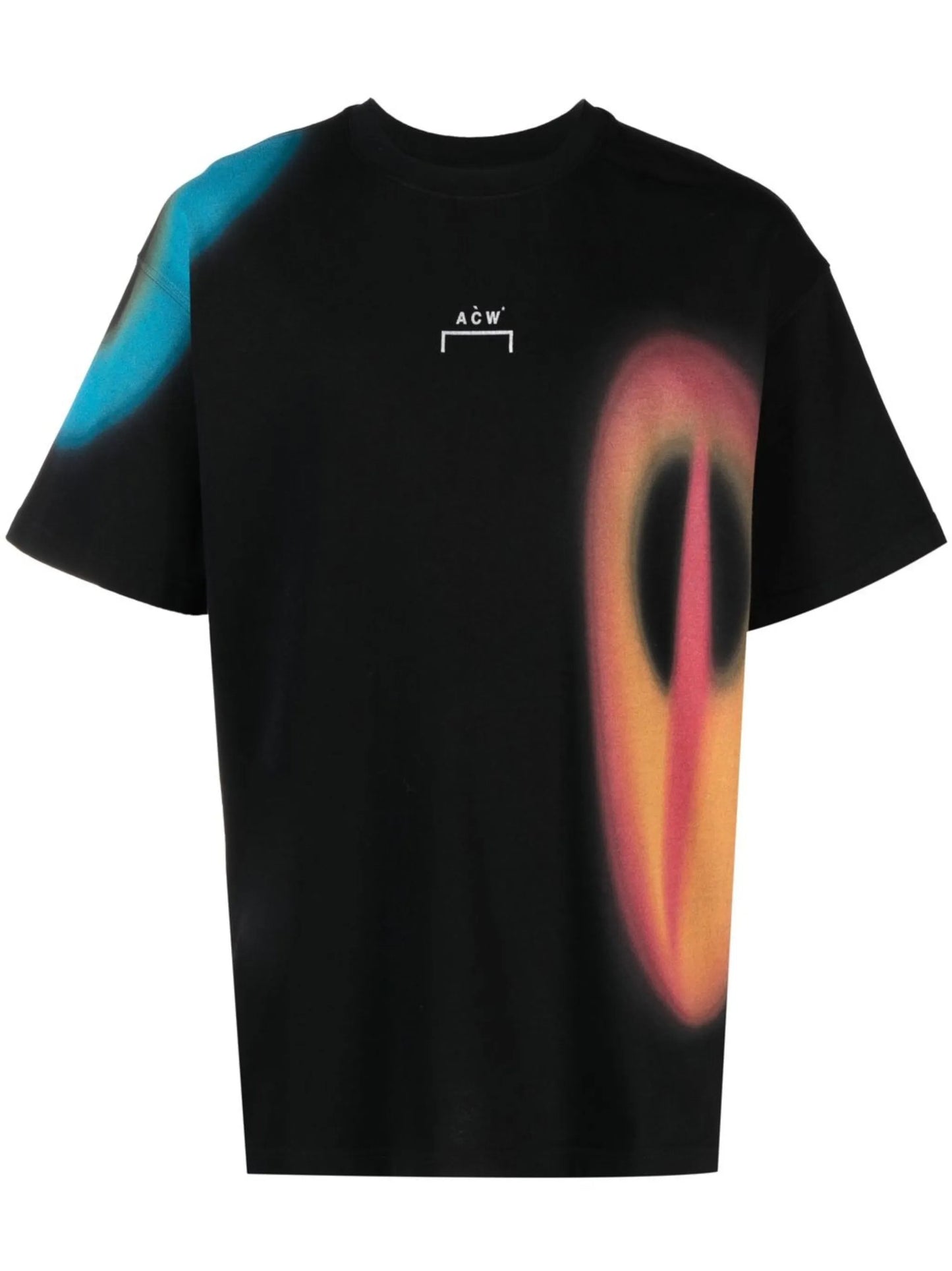 Hypergraphic crew neck T-shirt