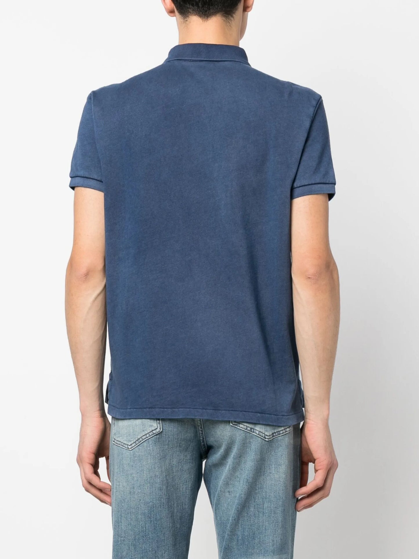 embroidered-logo polo shirt