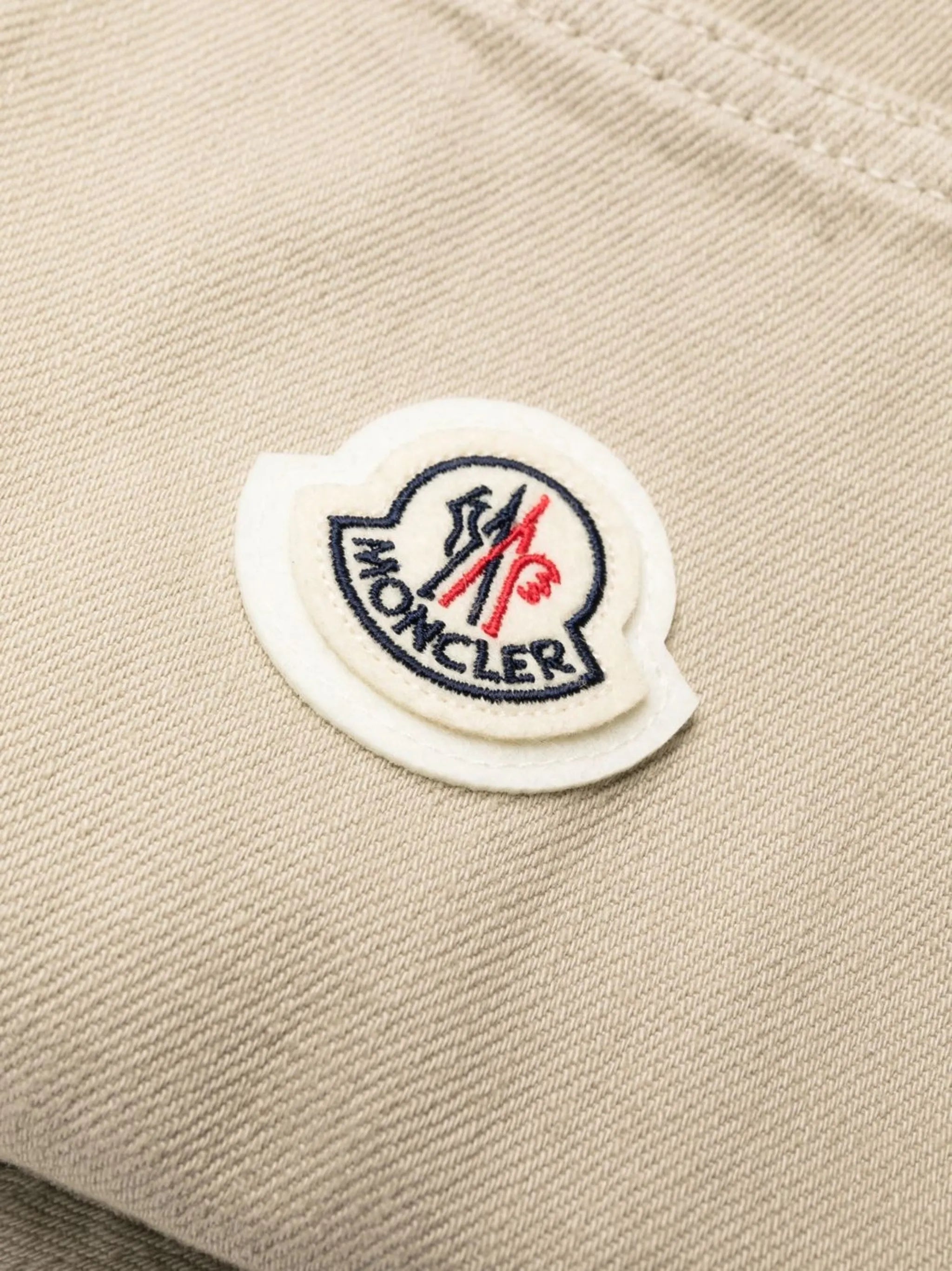 logo-embroidered cotton trousers