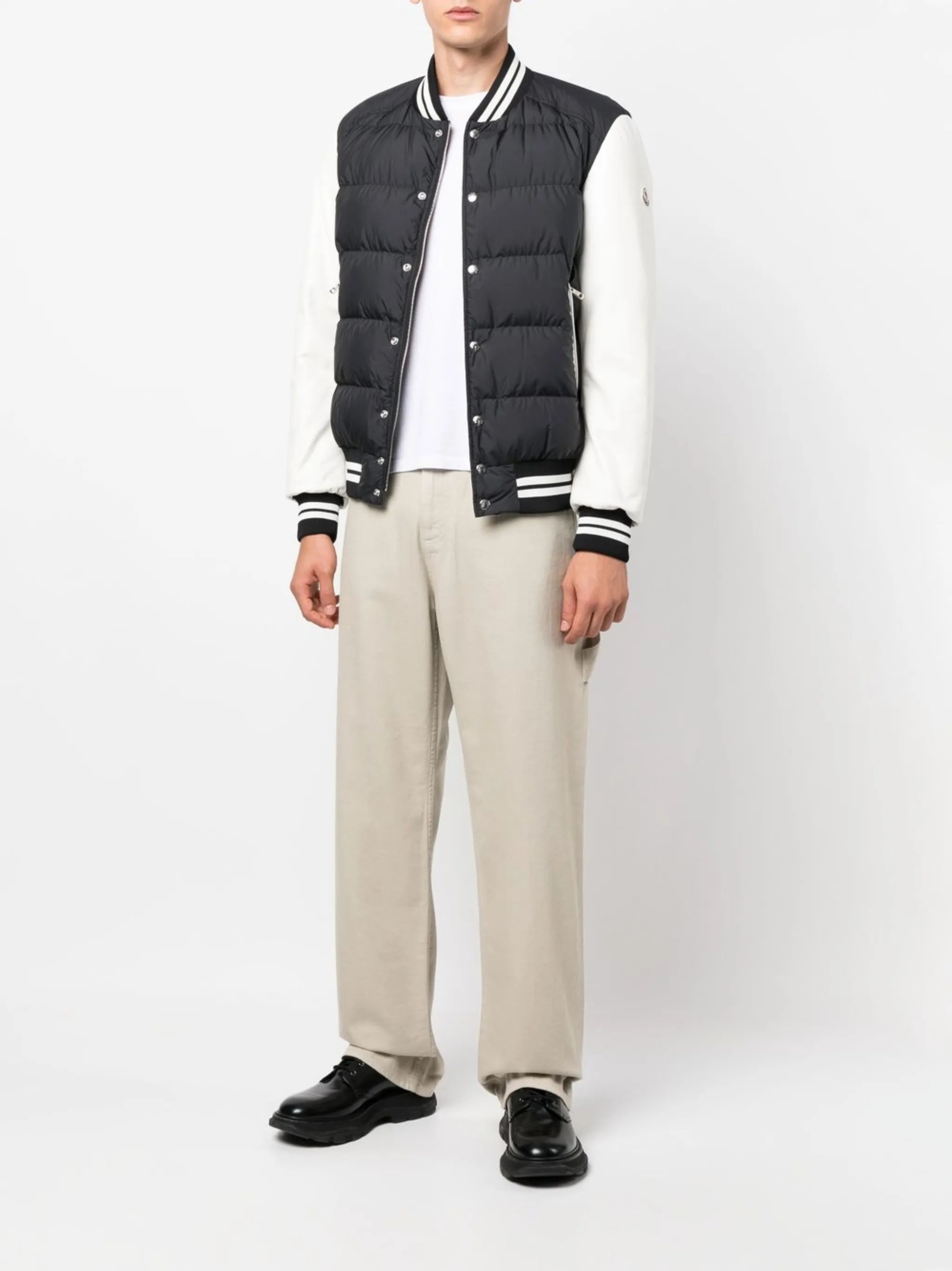 logo-embroidered cotton trousers