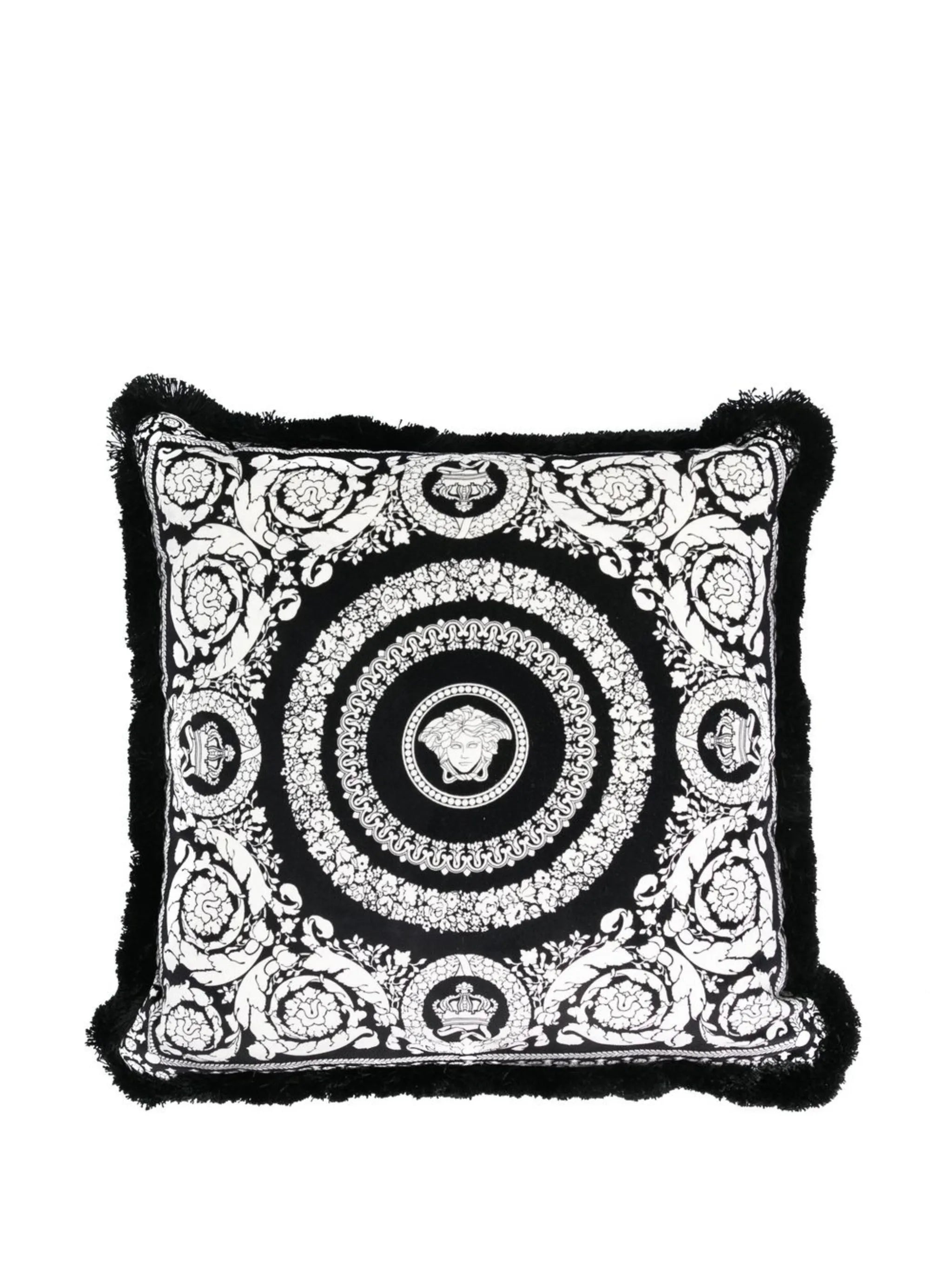 graphic-print cushion