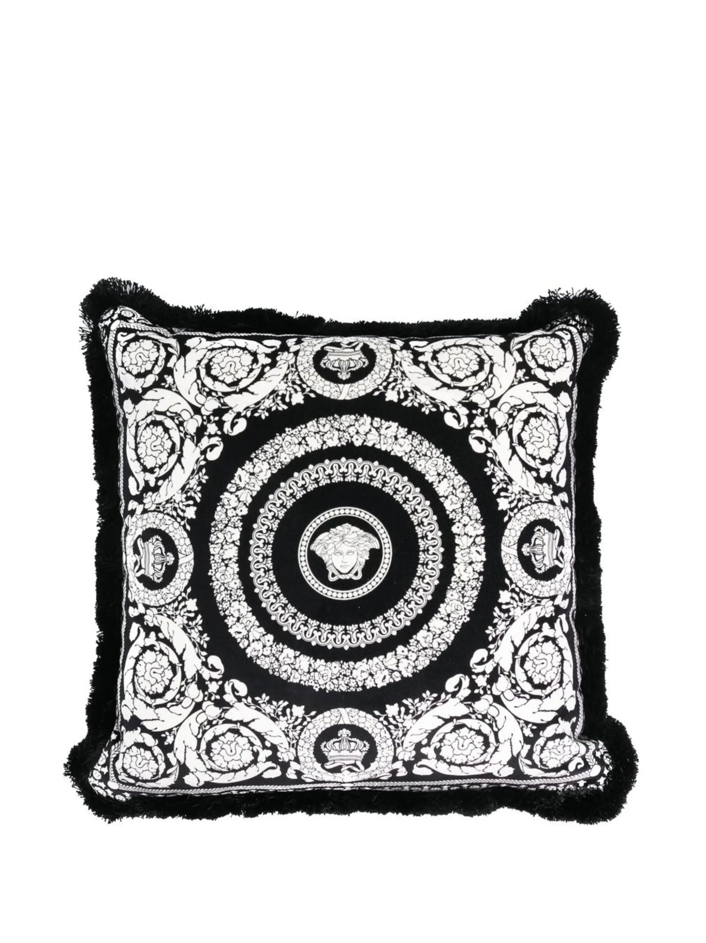 graphic-print cushion