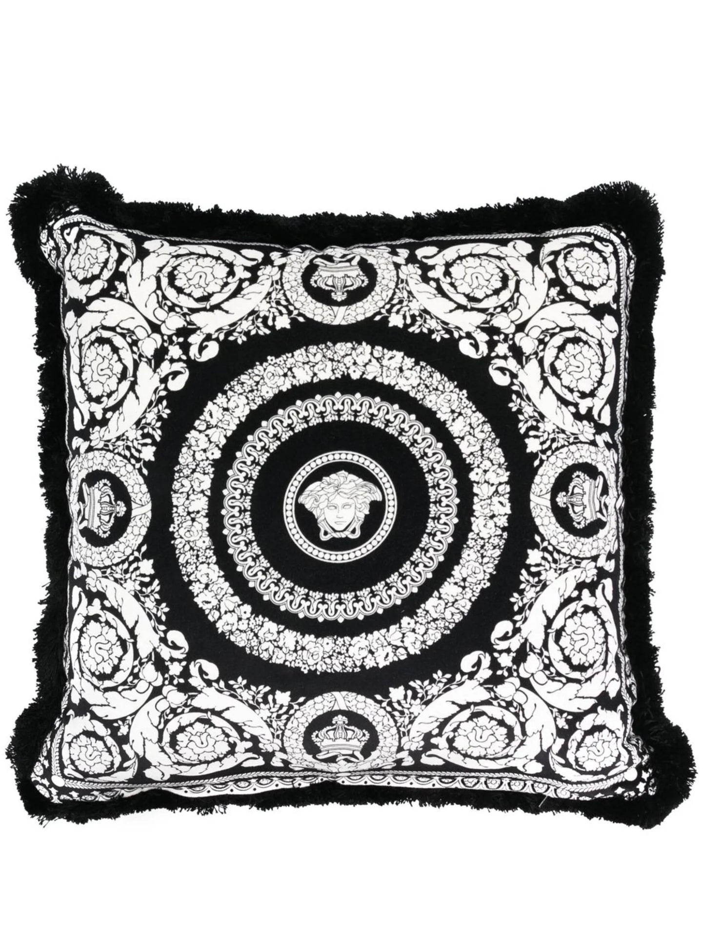 graphic-print cushion