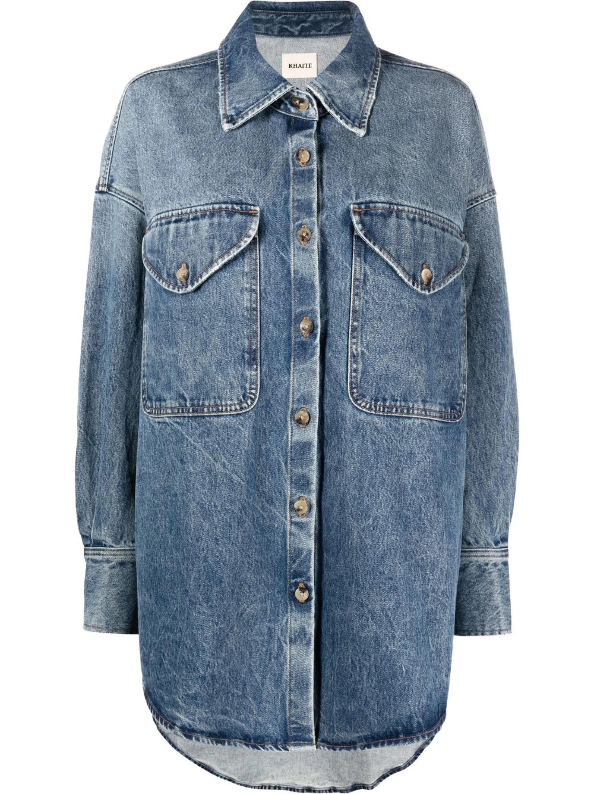 long-sleeve denim shirt