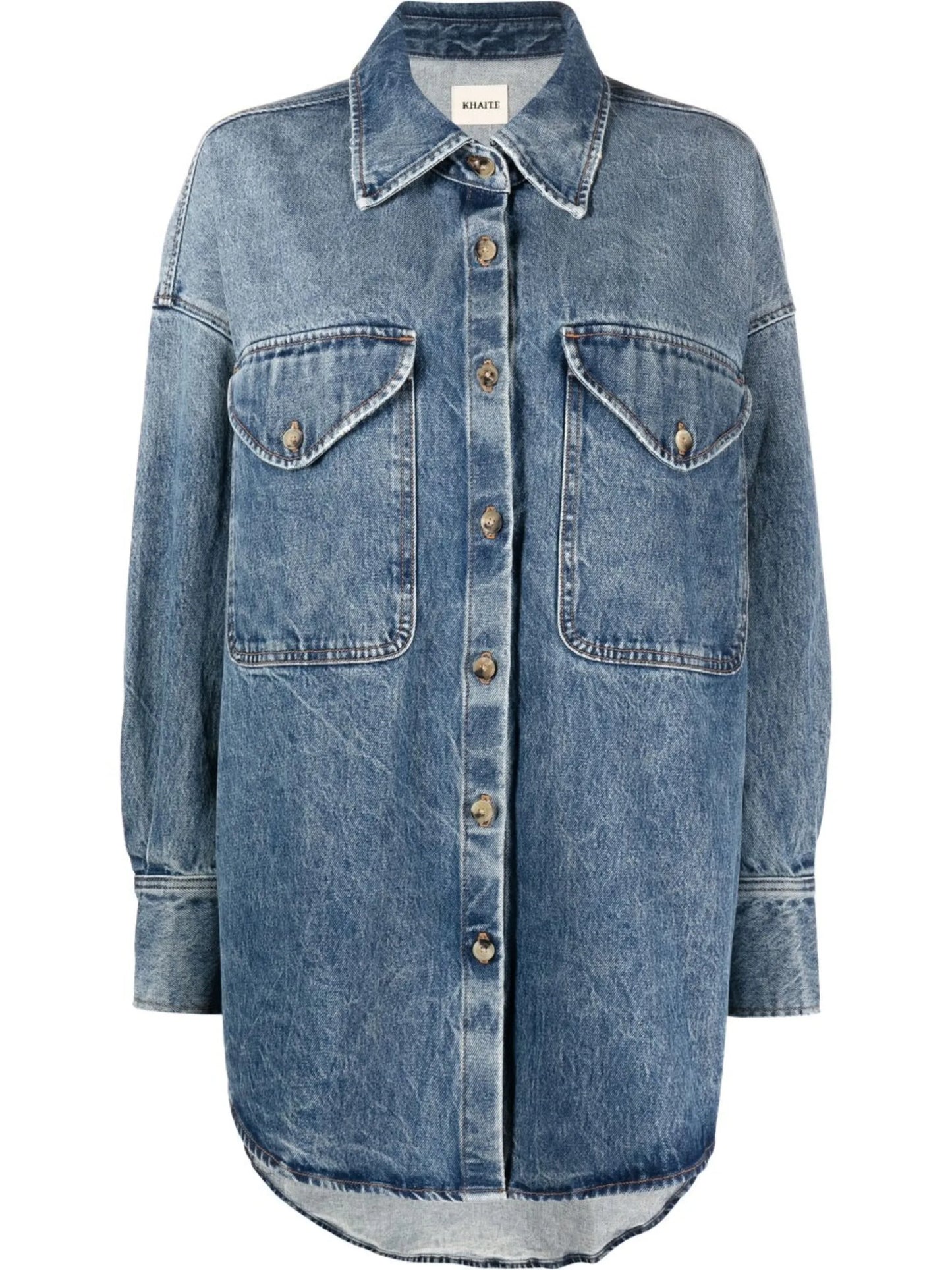 long-sleeve denim shirt