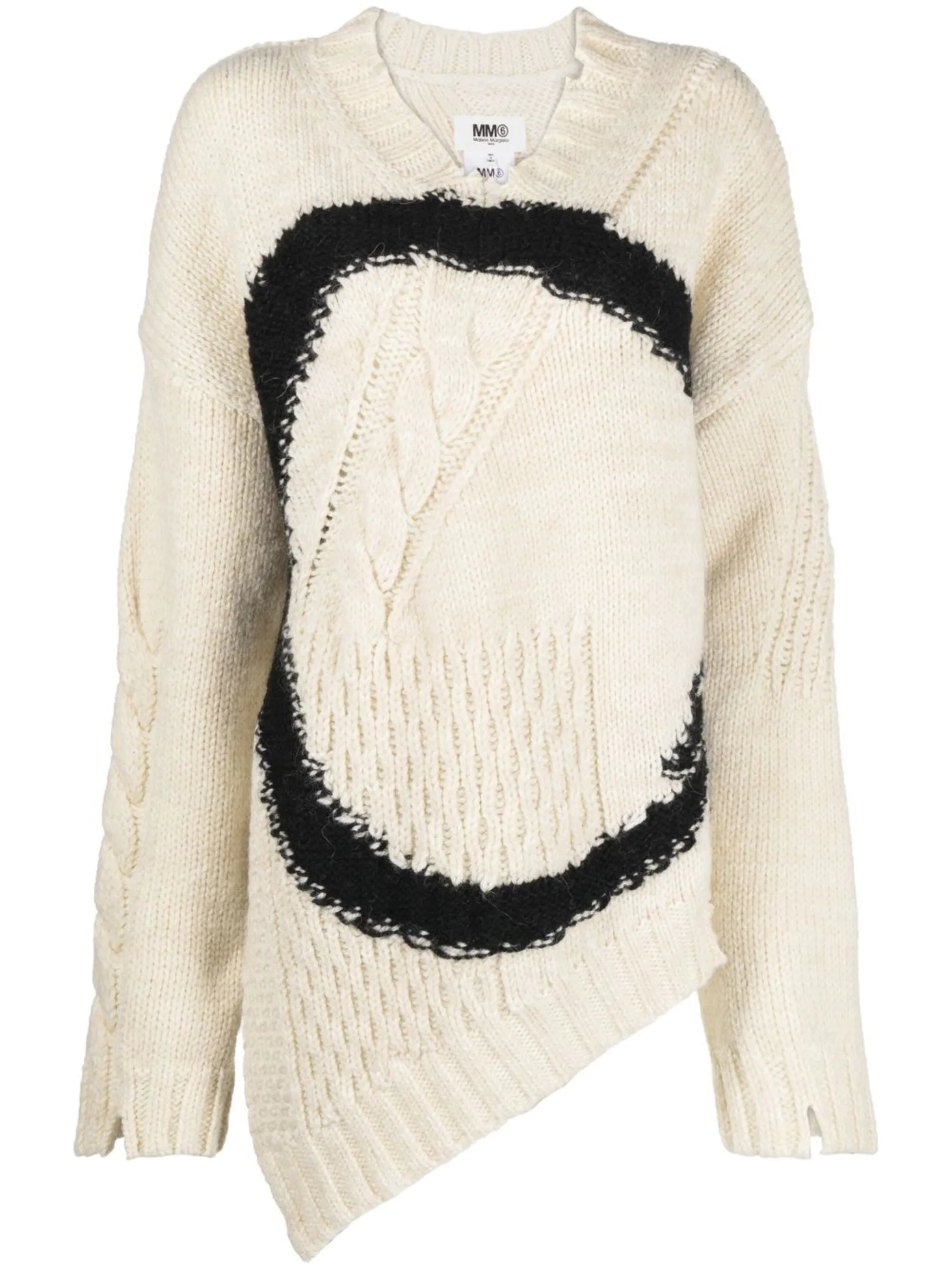 distressed asymmetric jumper