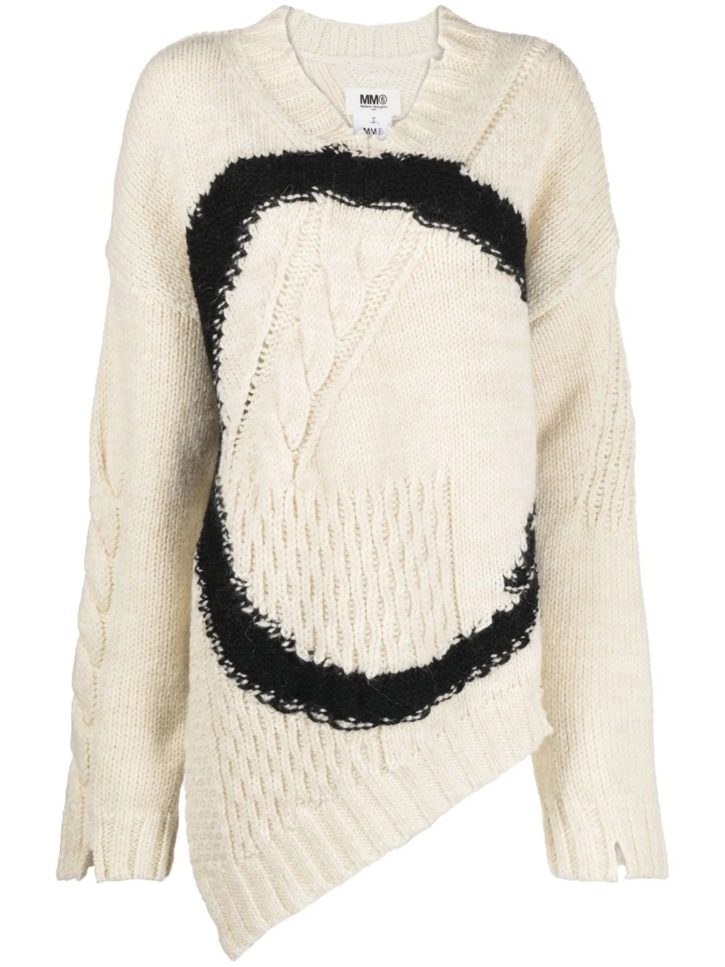 distressed asymmetric jumper