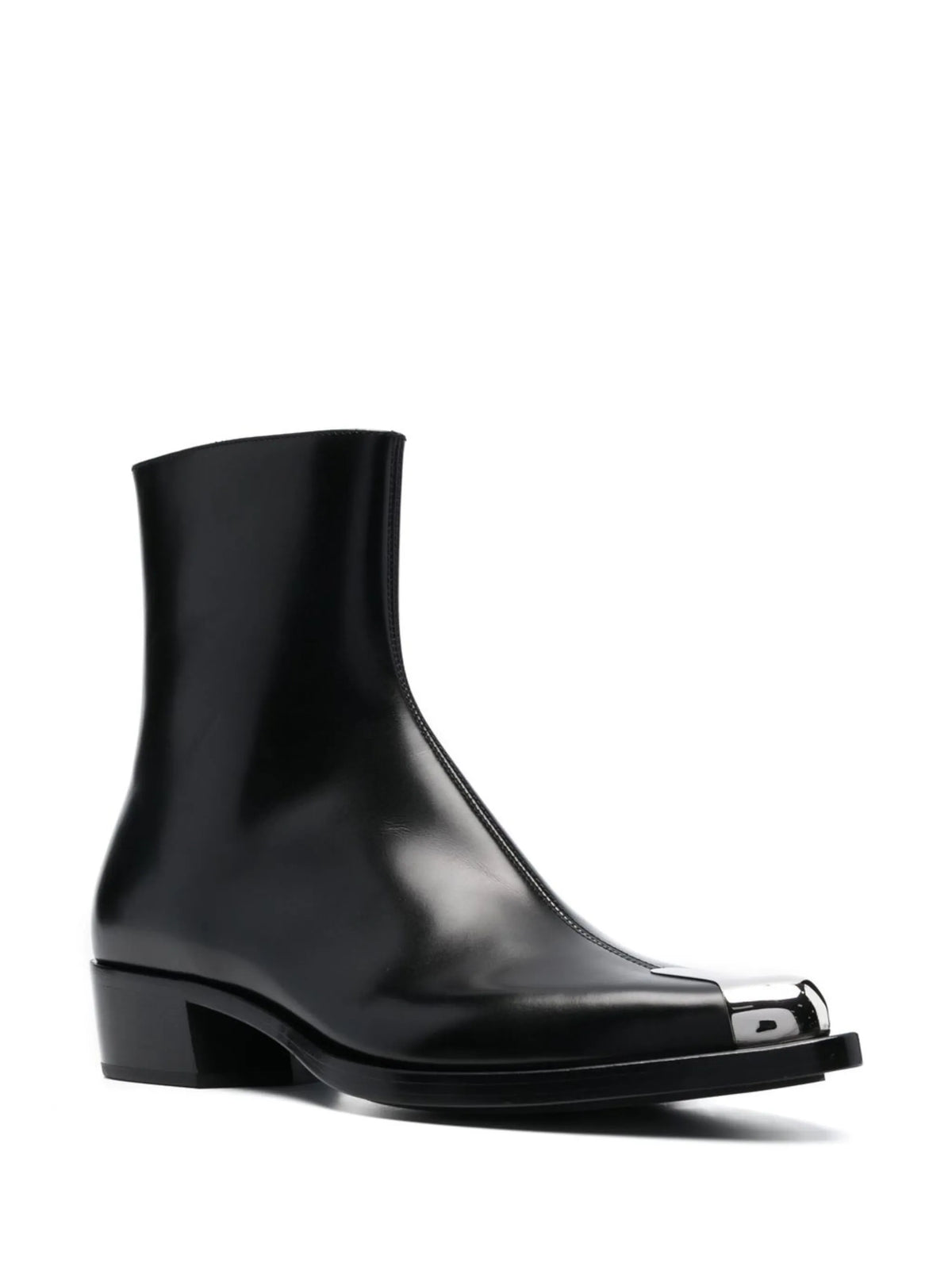 metal toecap ankle boots