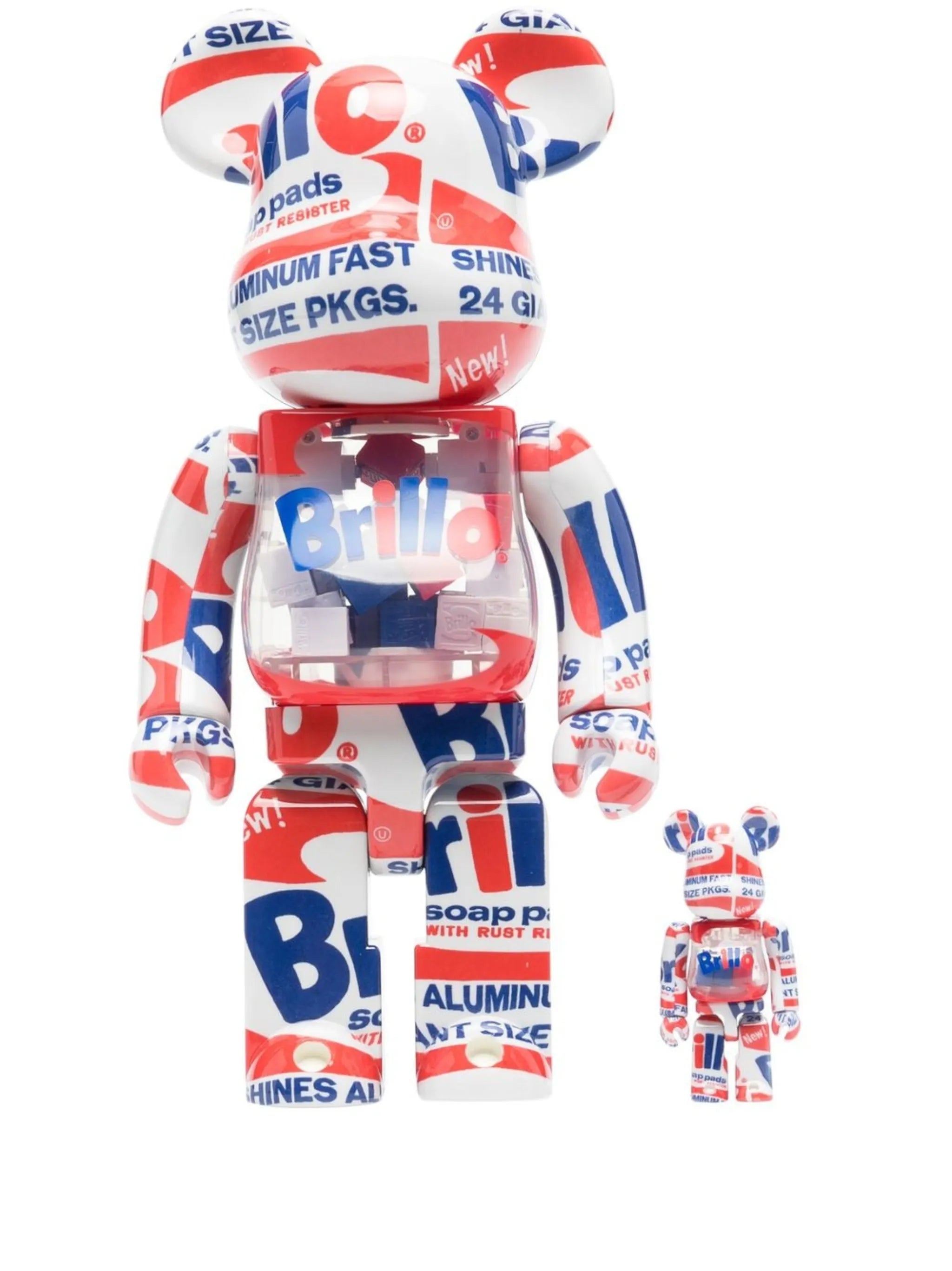 x Andy Warhol Brillo BE@RBRICK figure set