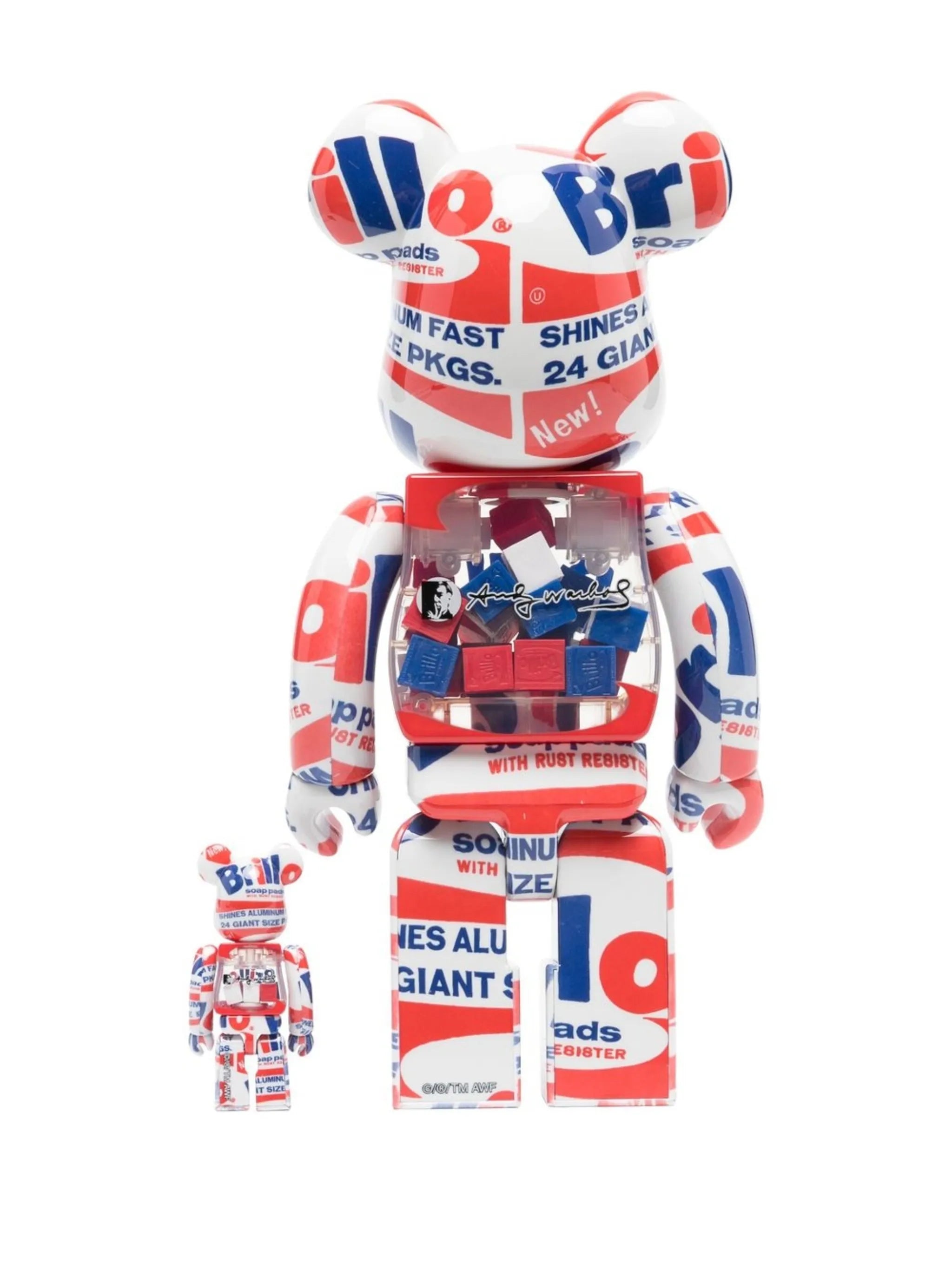 x Andy Warhol Brillo BE@RBRICK figure set
