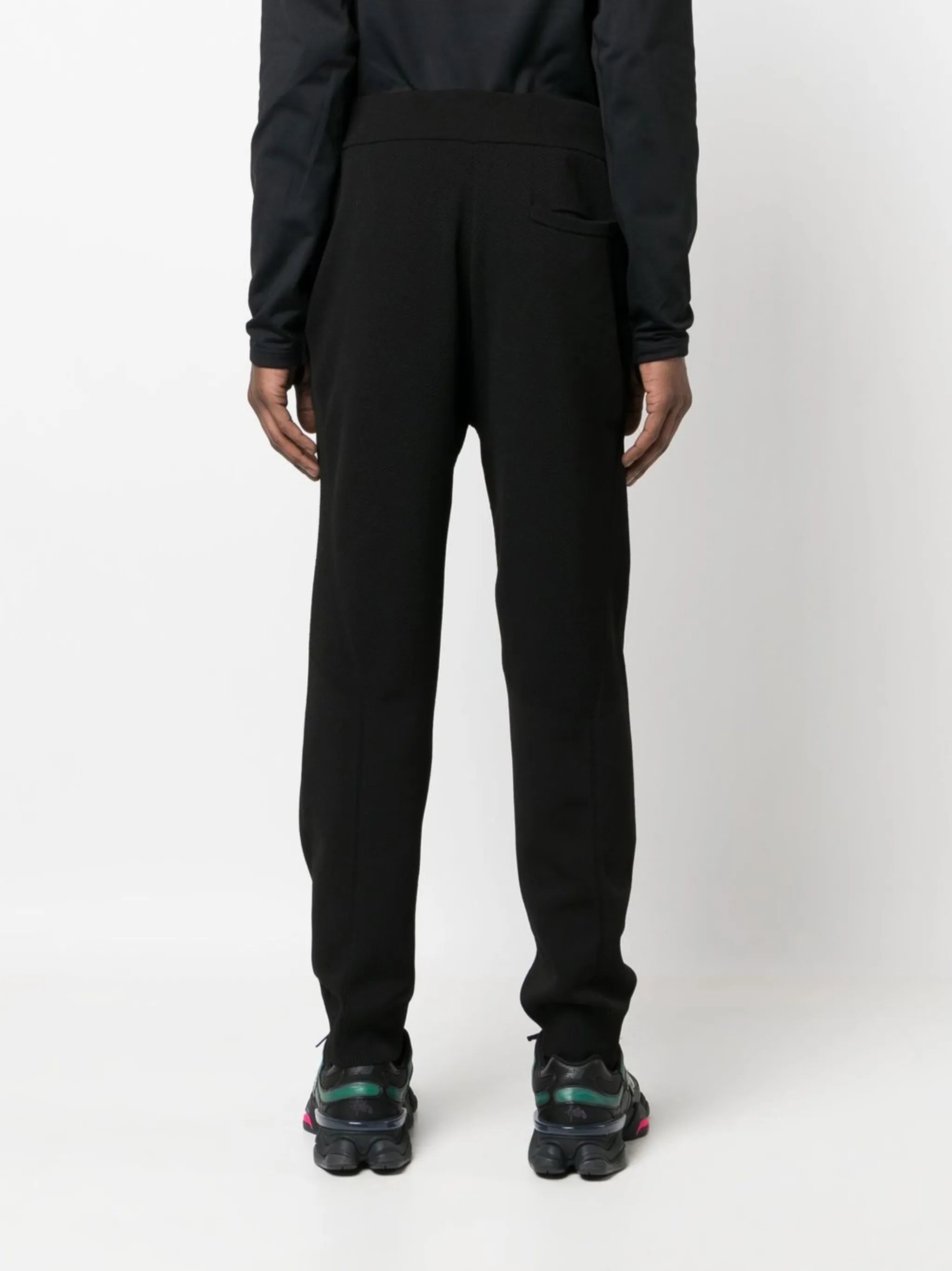 logo-patch fleece track pants
