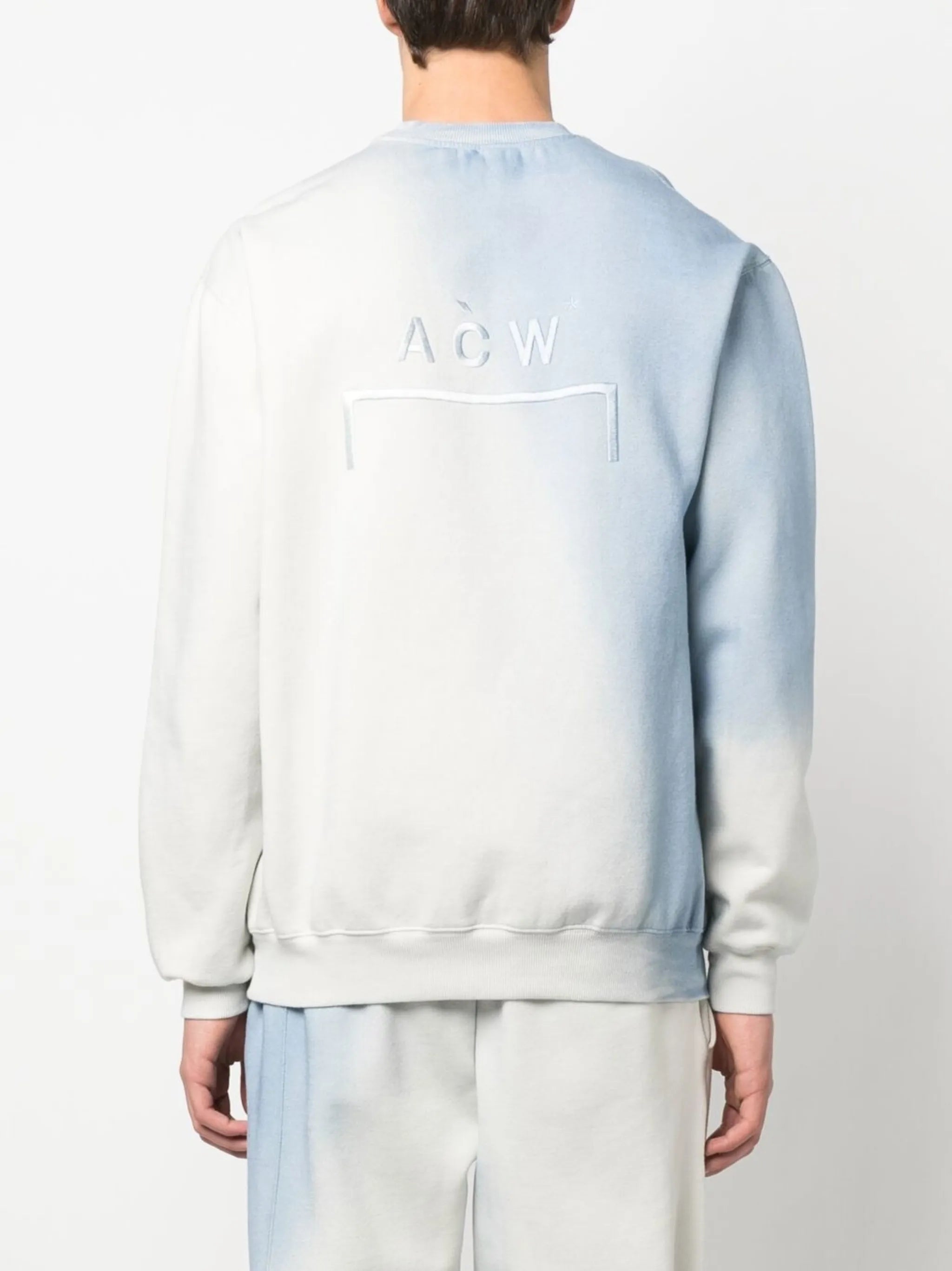 gradient crew-neck sweatshirt