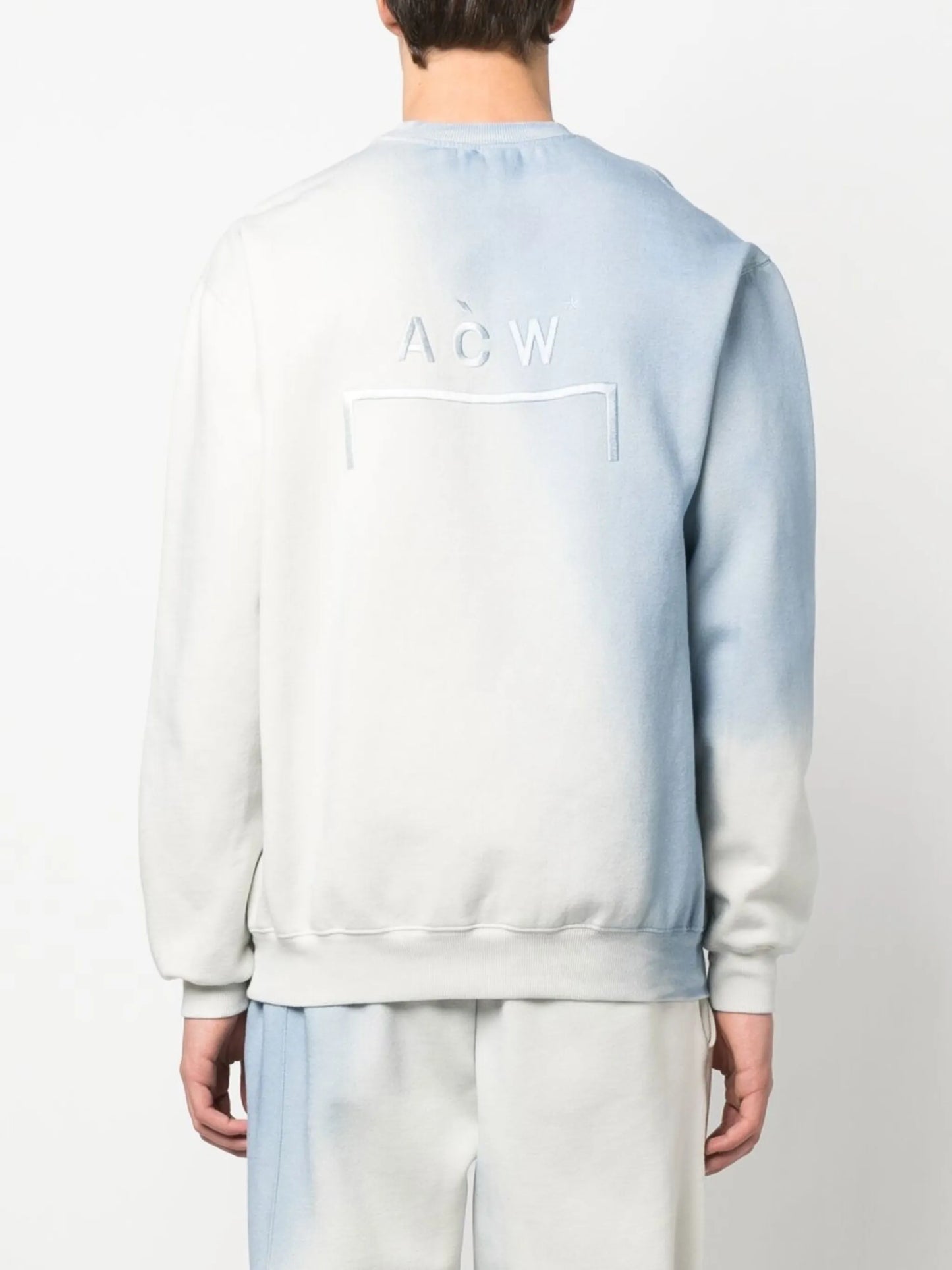 gradient crew-neck sweatshirt