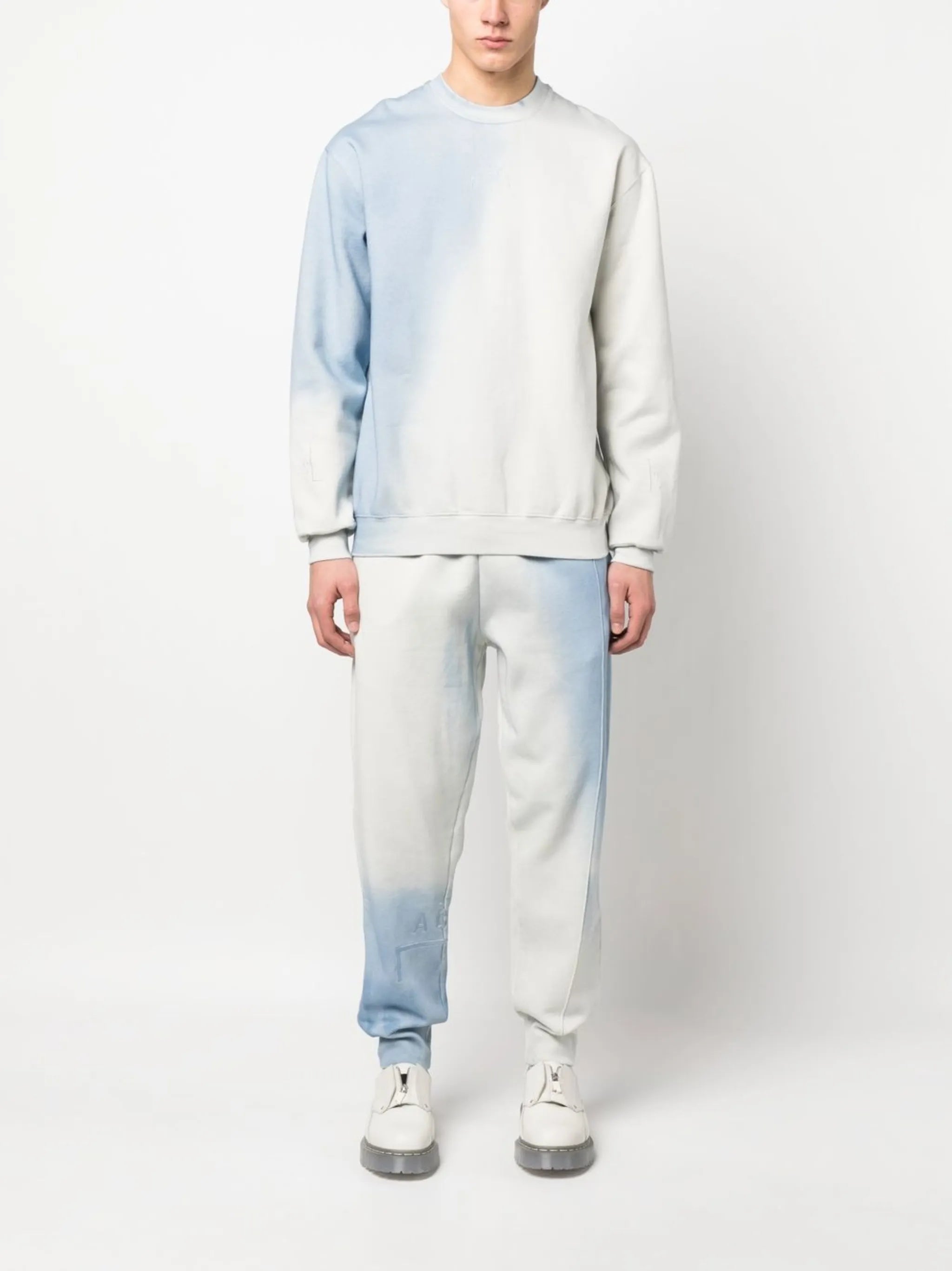 gradient crew-neck sweatshirt