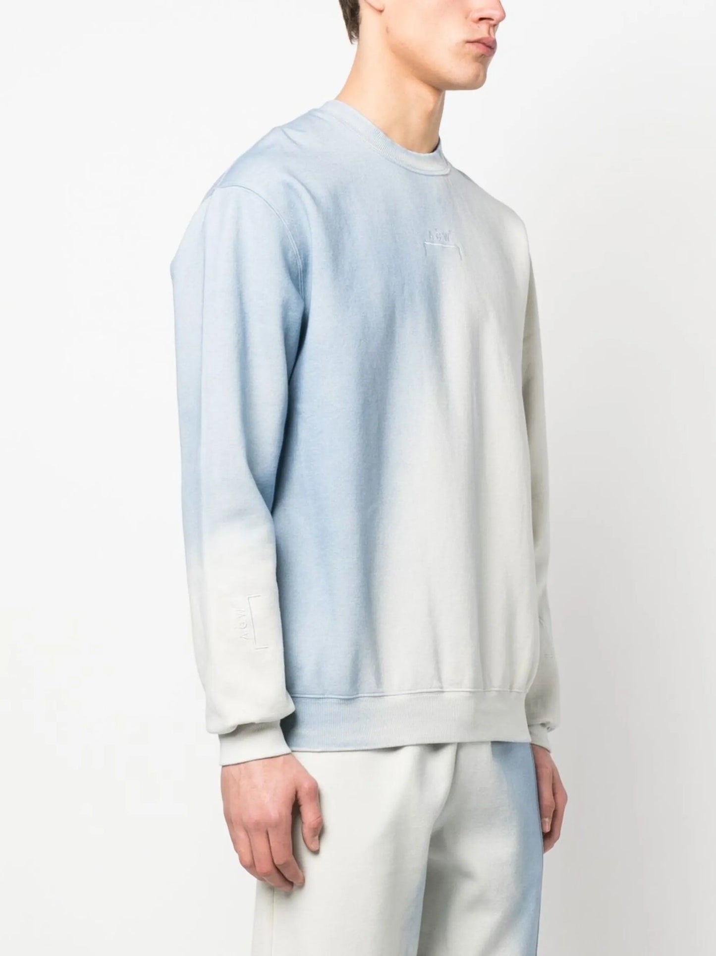 gradient crew-neck sweatshirt