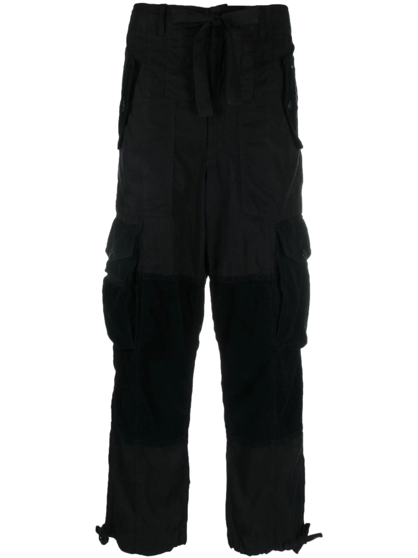 cropped-leg cargo trousers