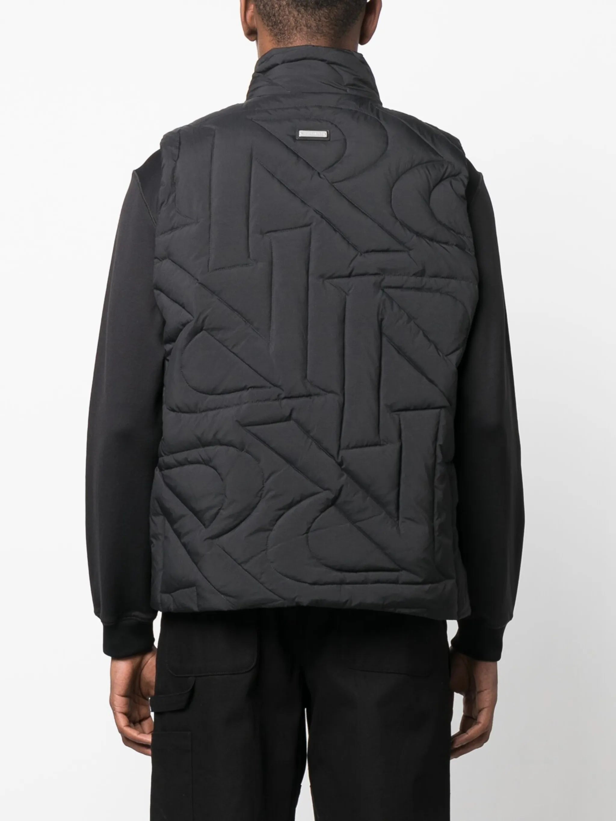 Initial quilted gilet
