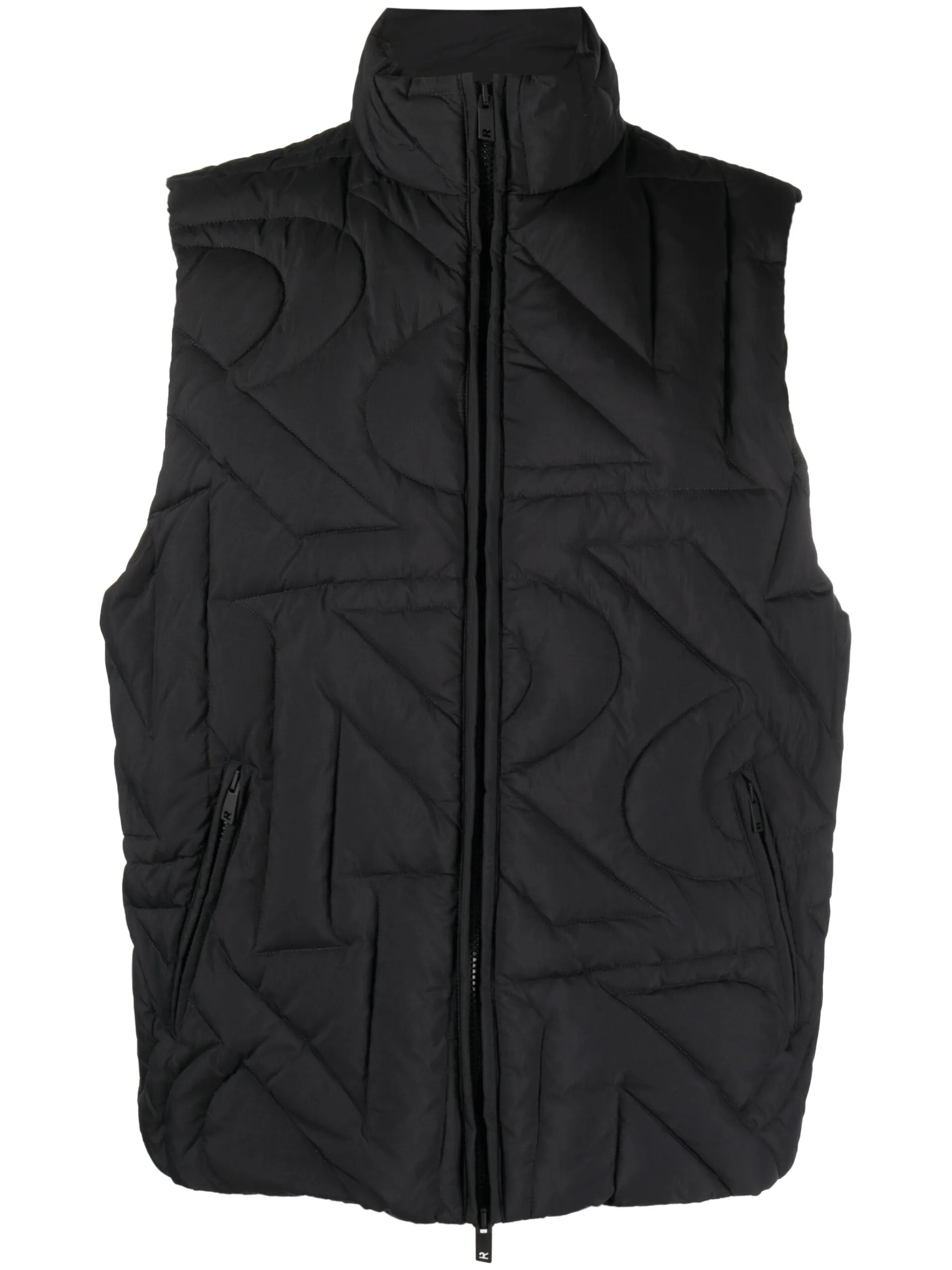 Initial quilted gilet