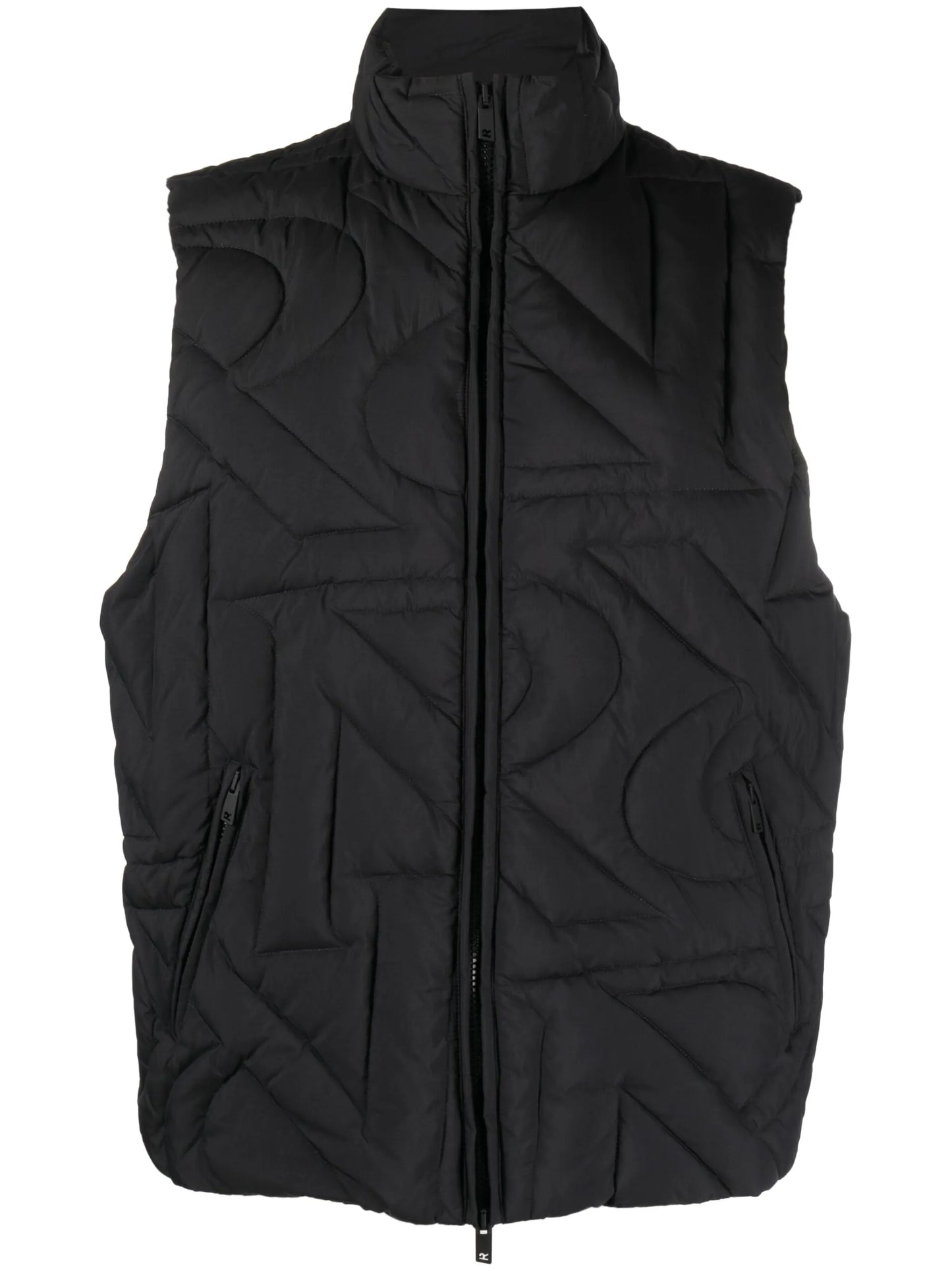 Initial quilted gilet