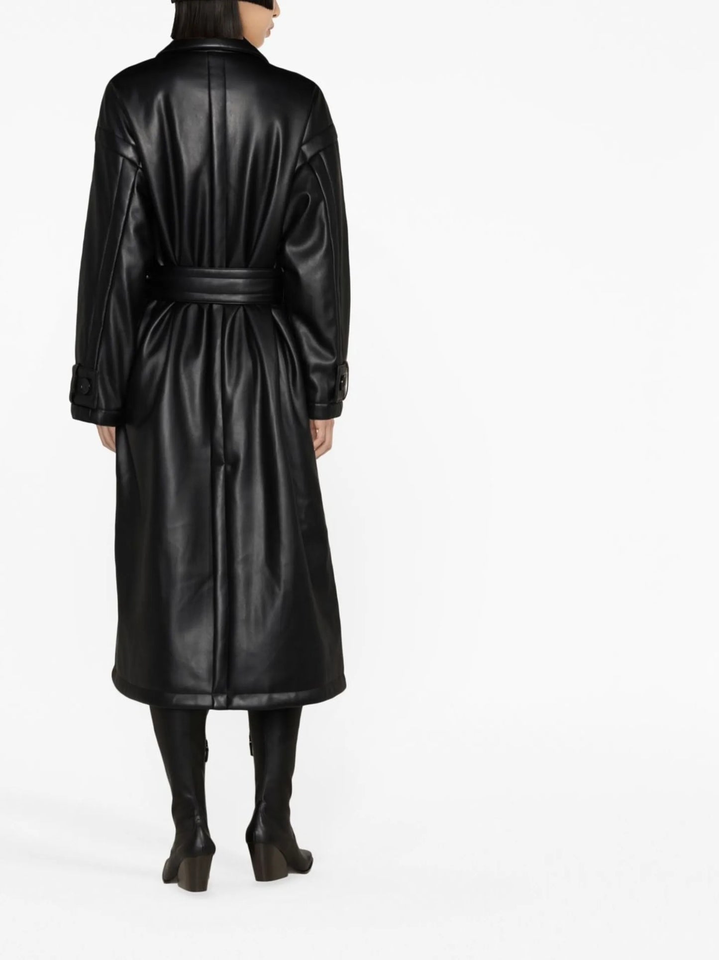 Emily double-breasted belted trench coat