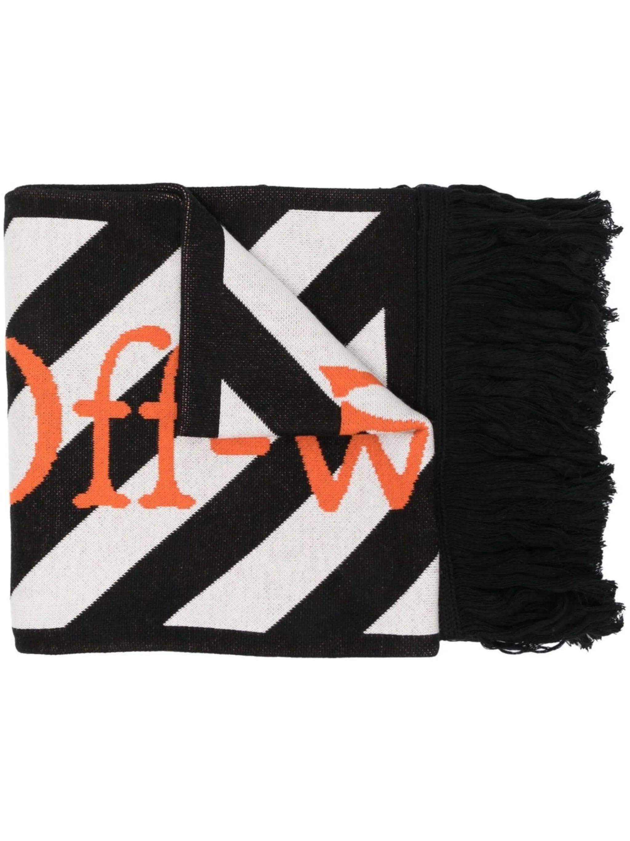Diag stripe scarf
