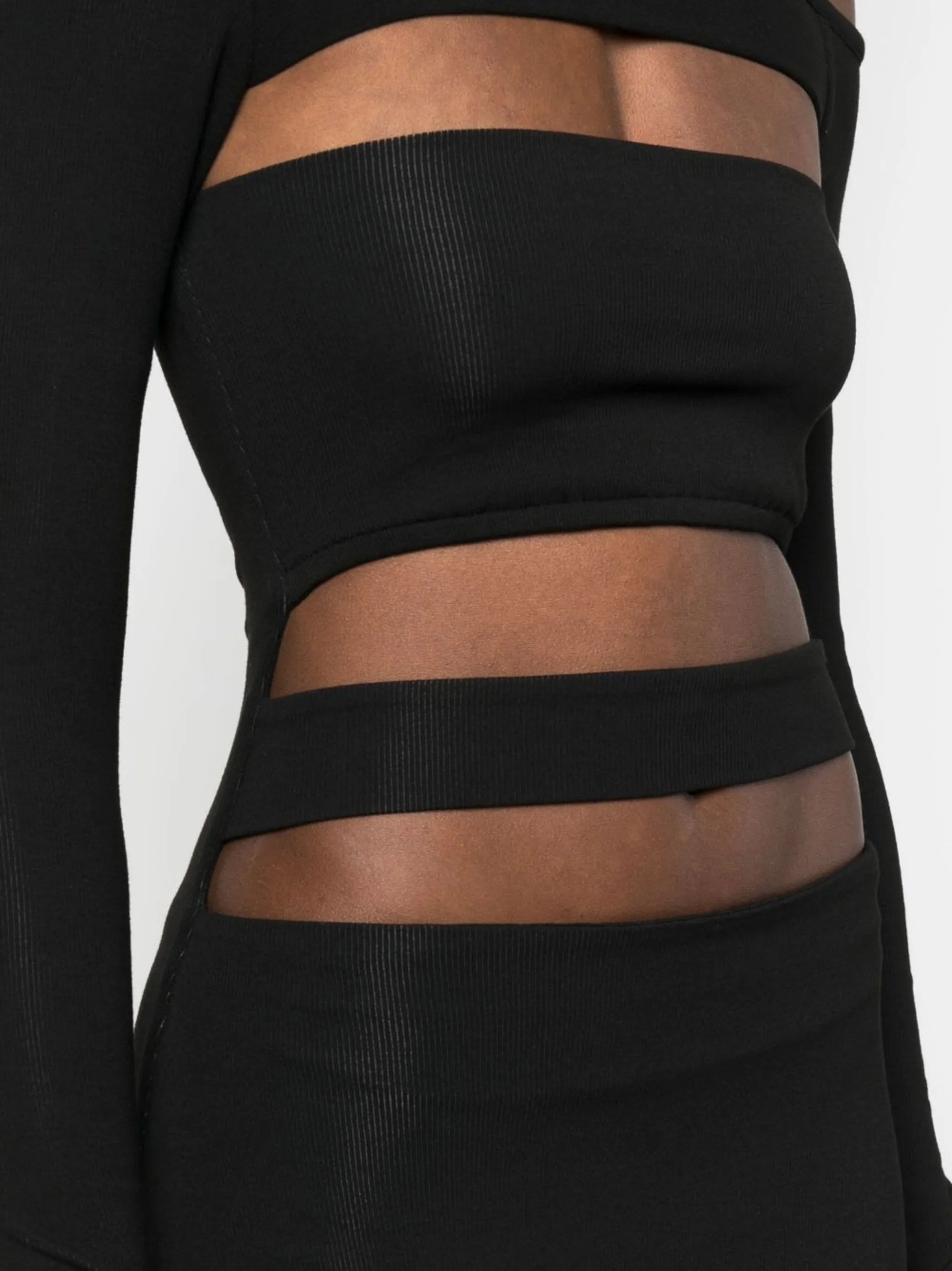 off-shoulder bandage dress