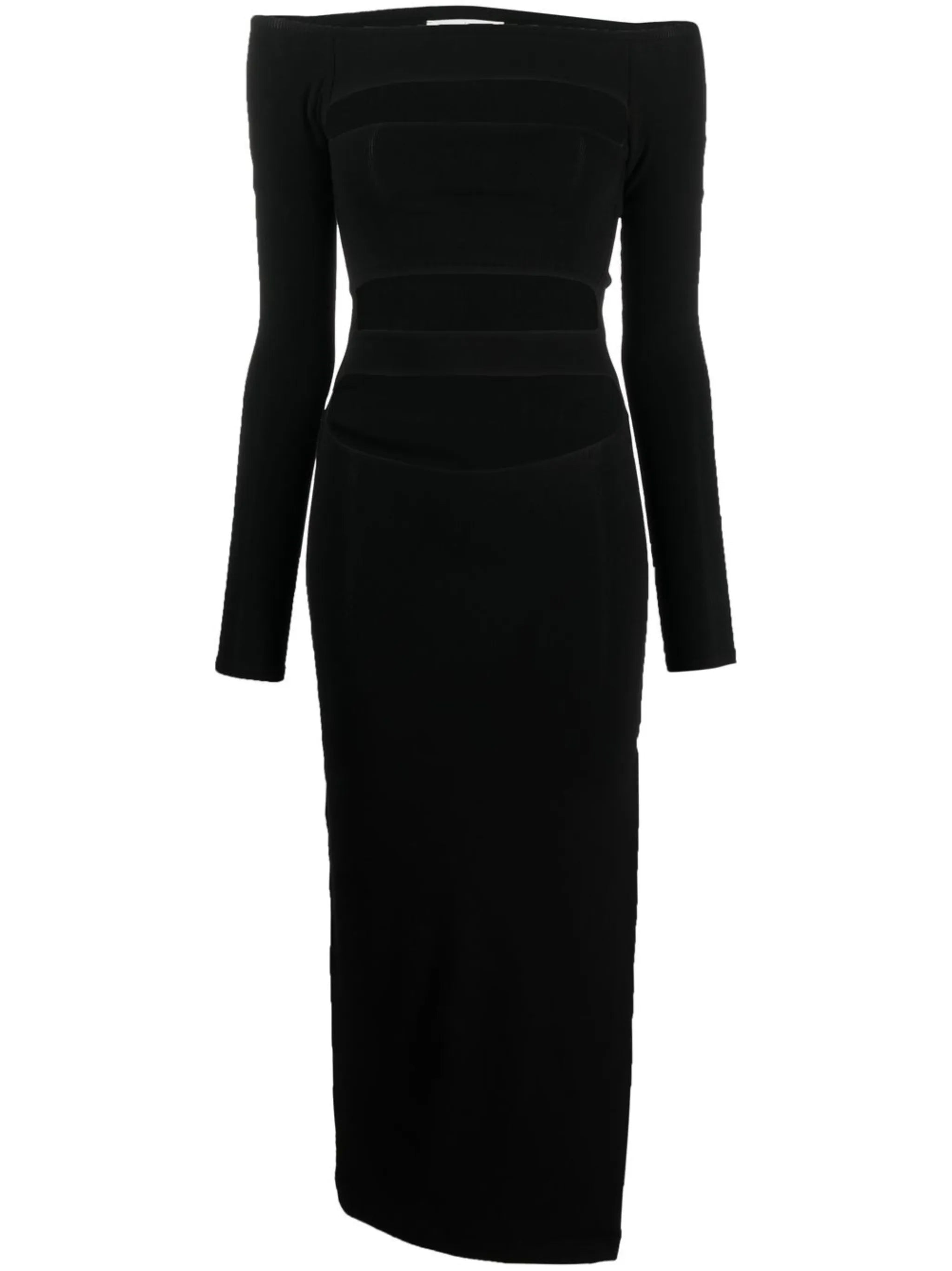 off-shoulder bandage dress