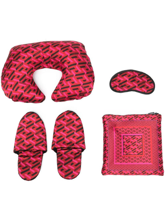 patterned travel set