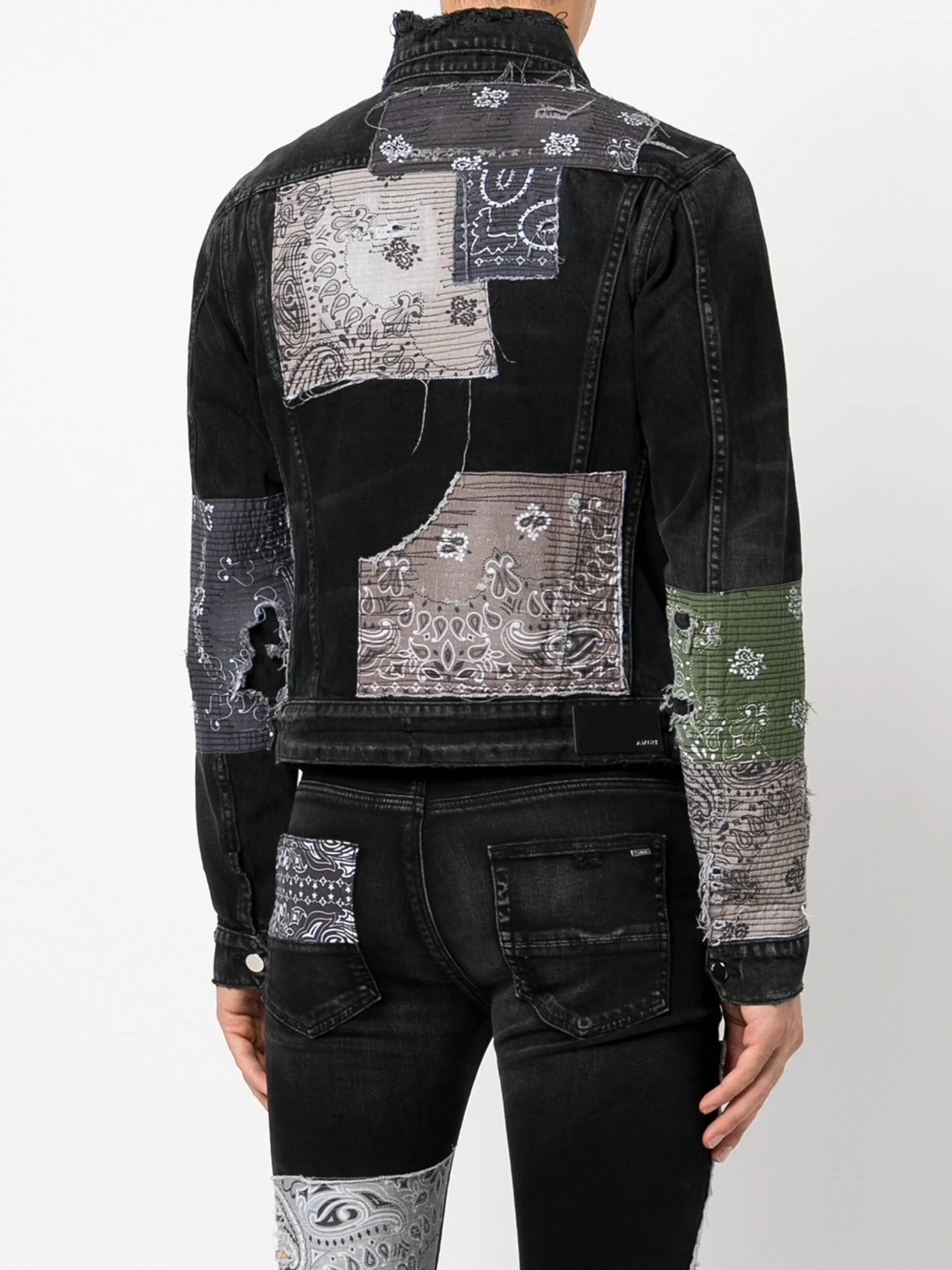 patchwork denim jacket