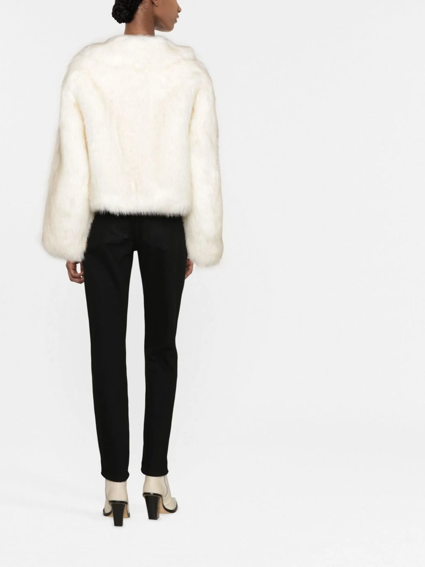 Samara faux-fur cropped jacket