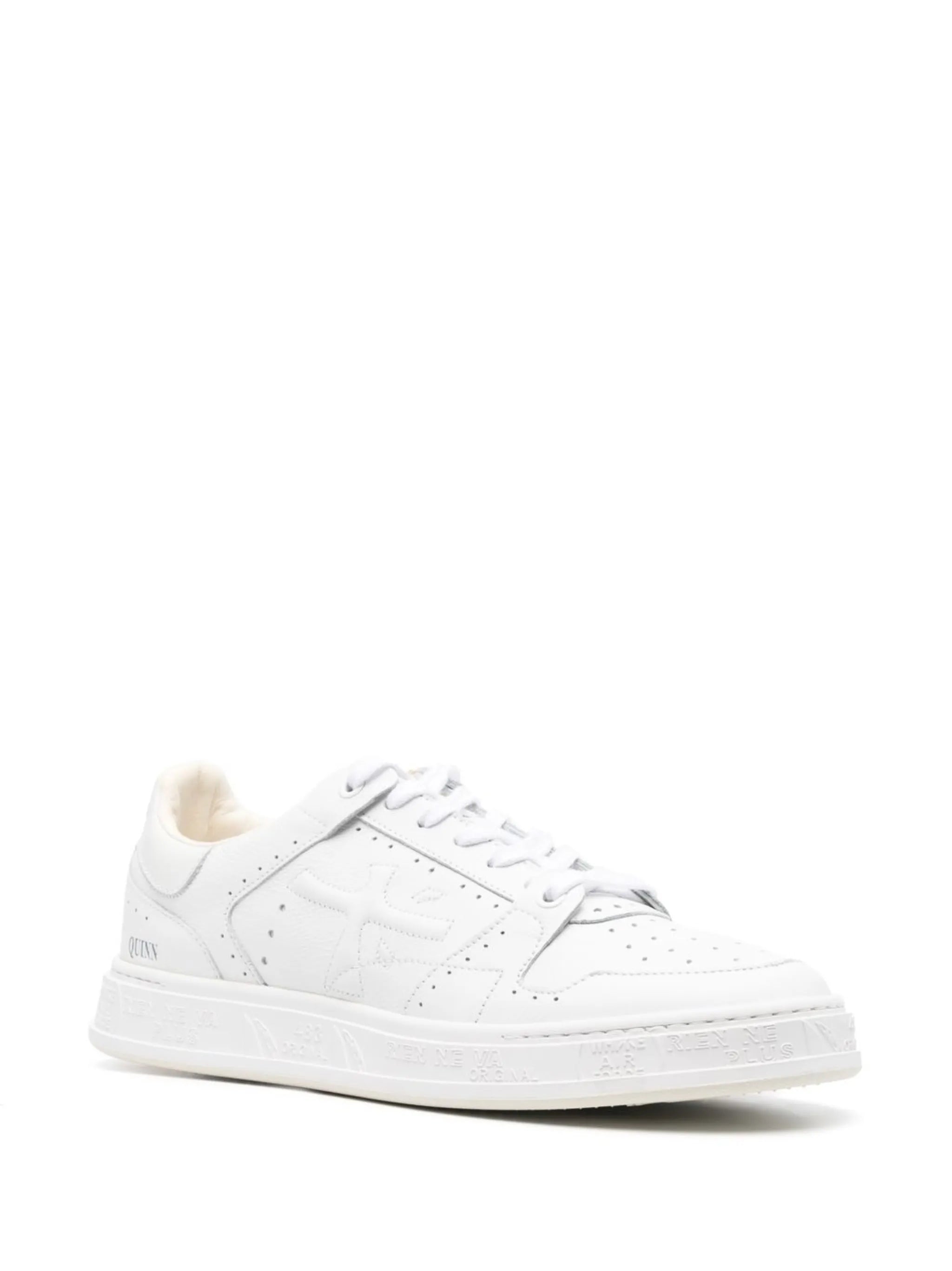 patch-detail lace-up sneakers
